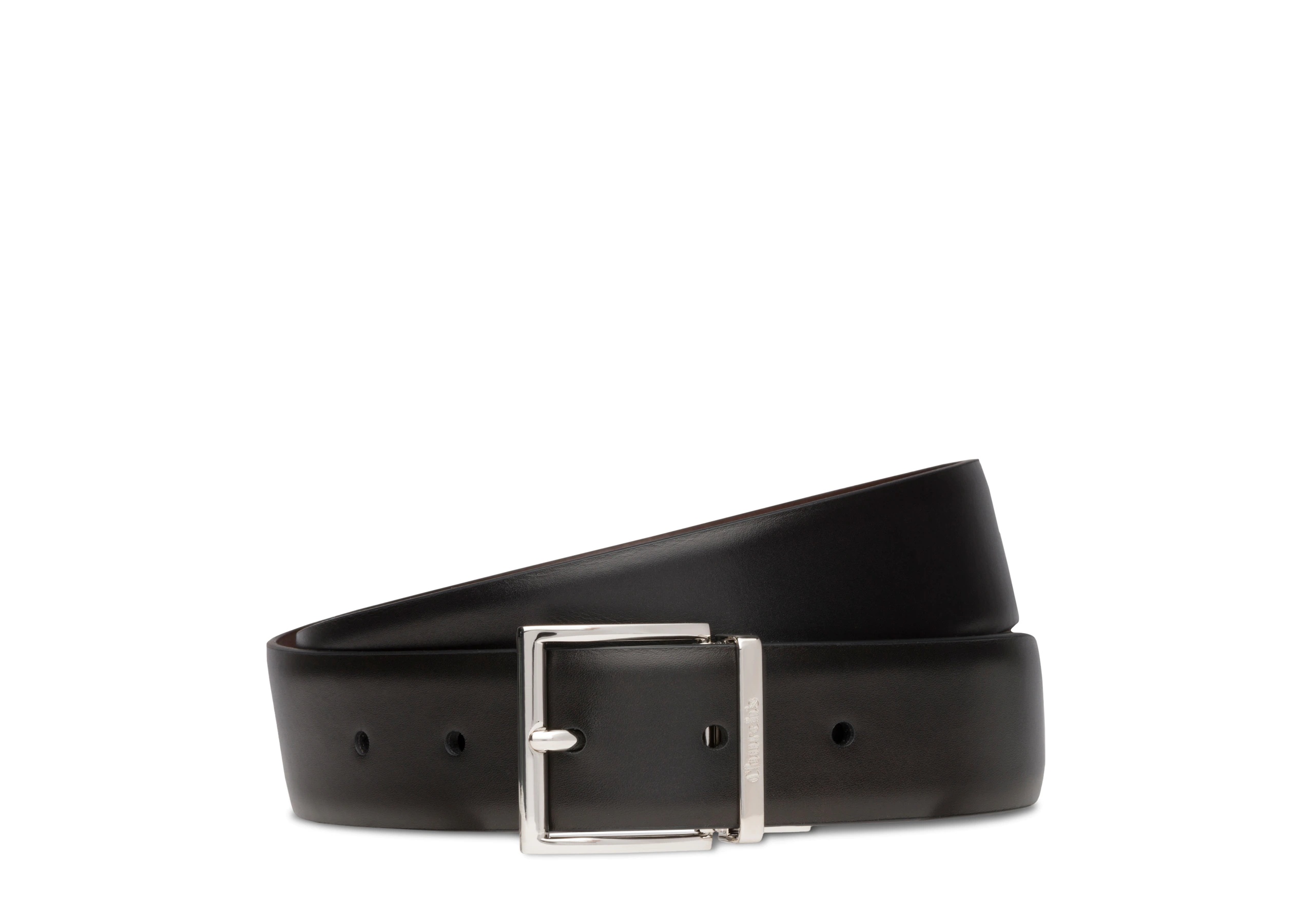 Reversible facet buckle belt
Calf Leather Black/ebony - 1