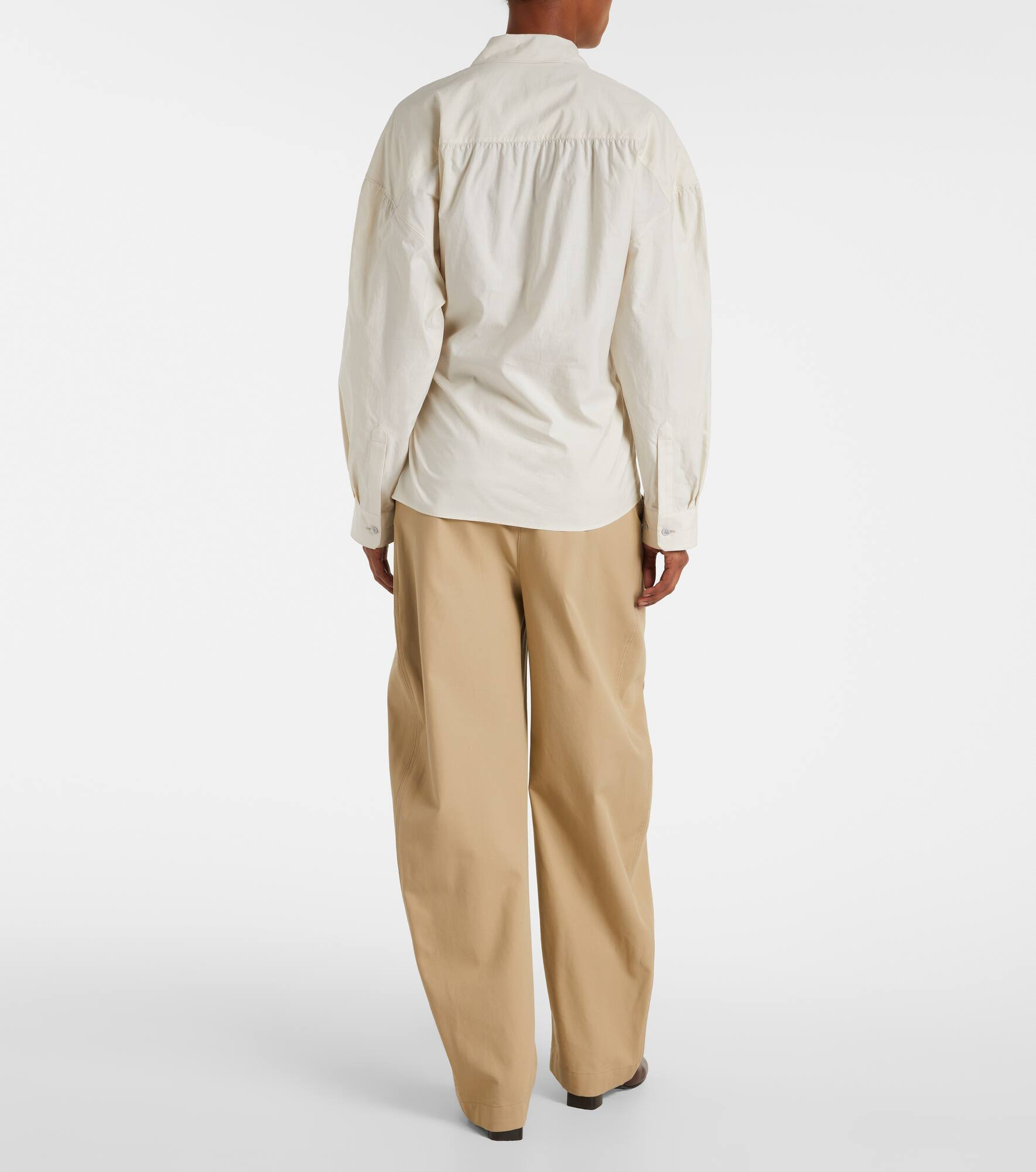 Twisted cotton and silk shirt - 3