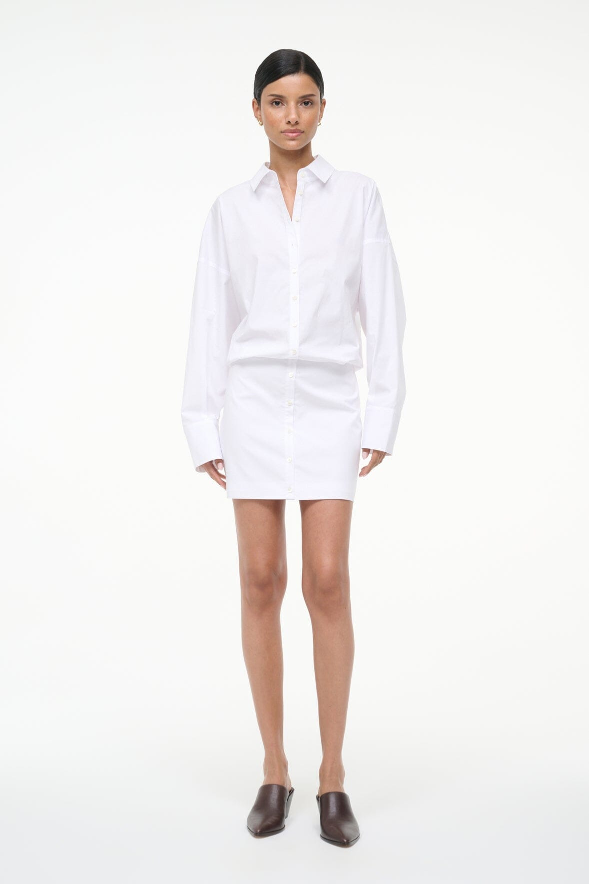 STAUD CYNTHIA DRESS WHITE - 6
