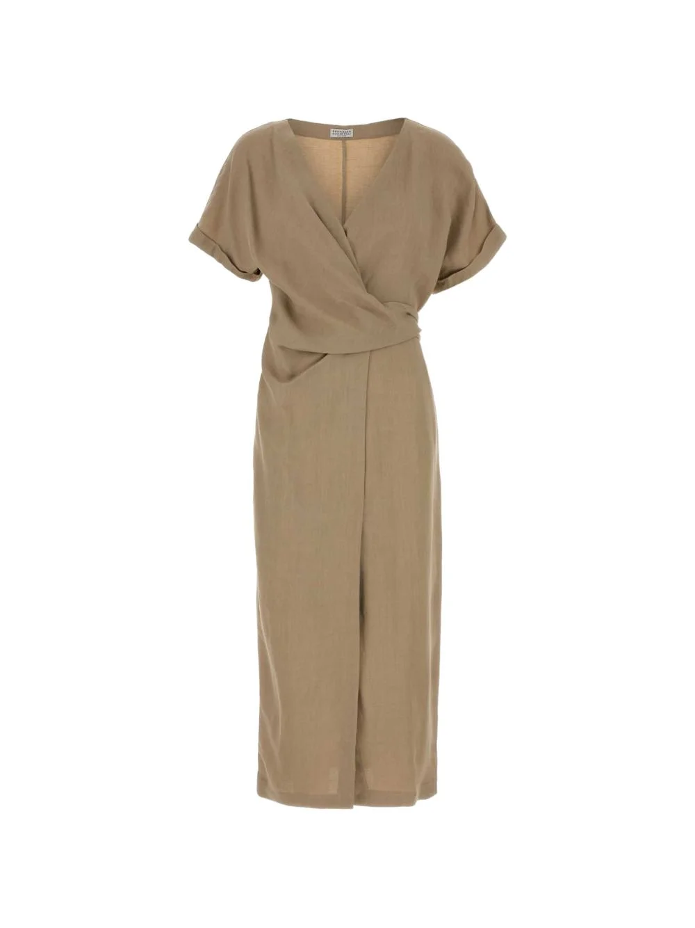 V-neck wrap dress - 1