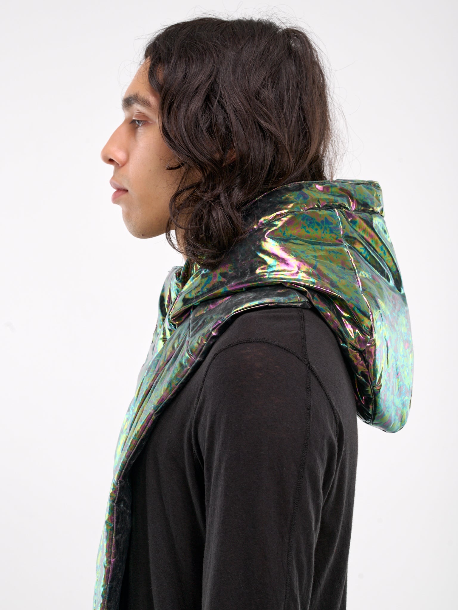 Padded Nylon Scarf Hood - 5