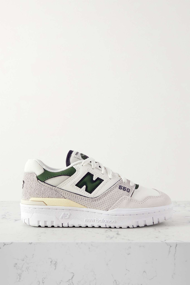550 suede-trimmed 가죽과 메쉬 운동화 - 1