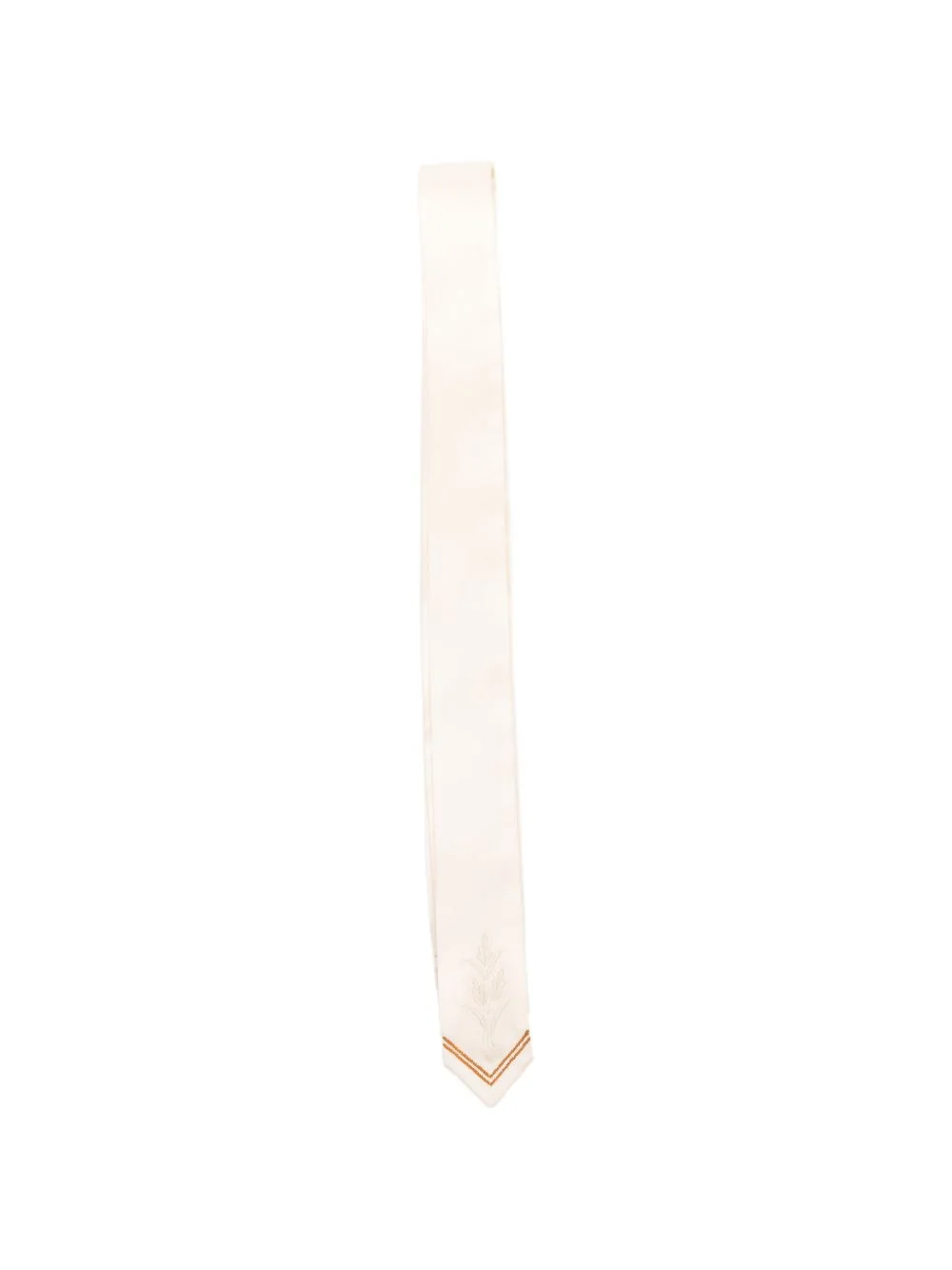 embroidered satin tie - 1