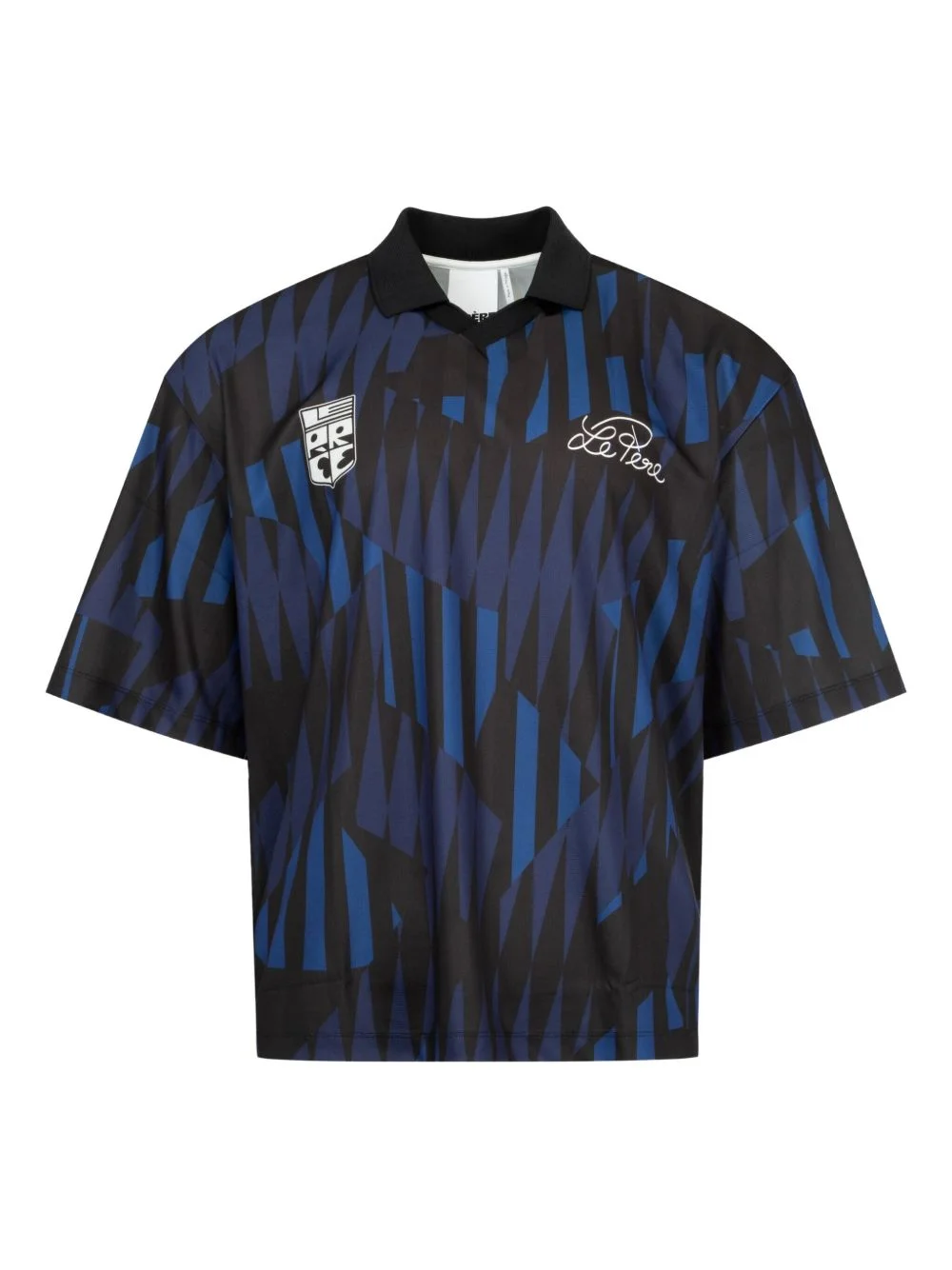 pattern logo-detail jersey - 1