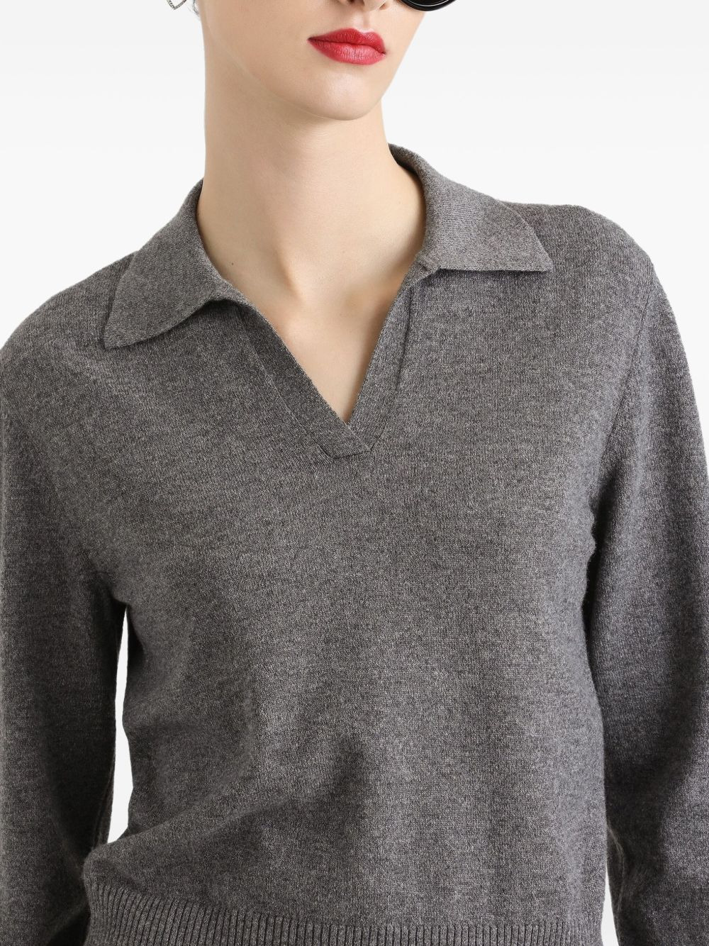cashmere cropped top - 5