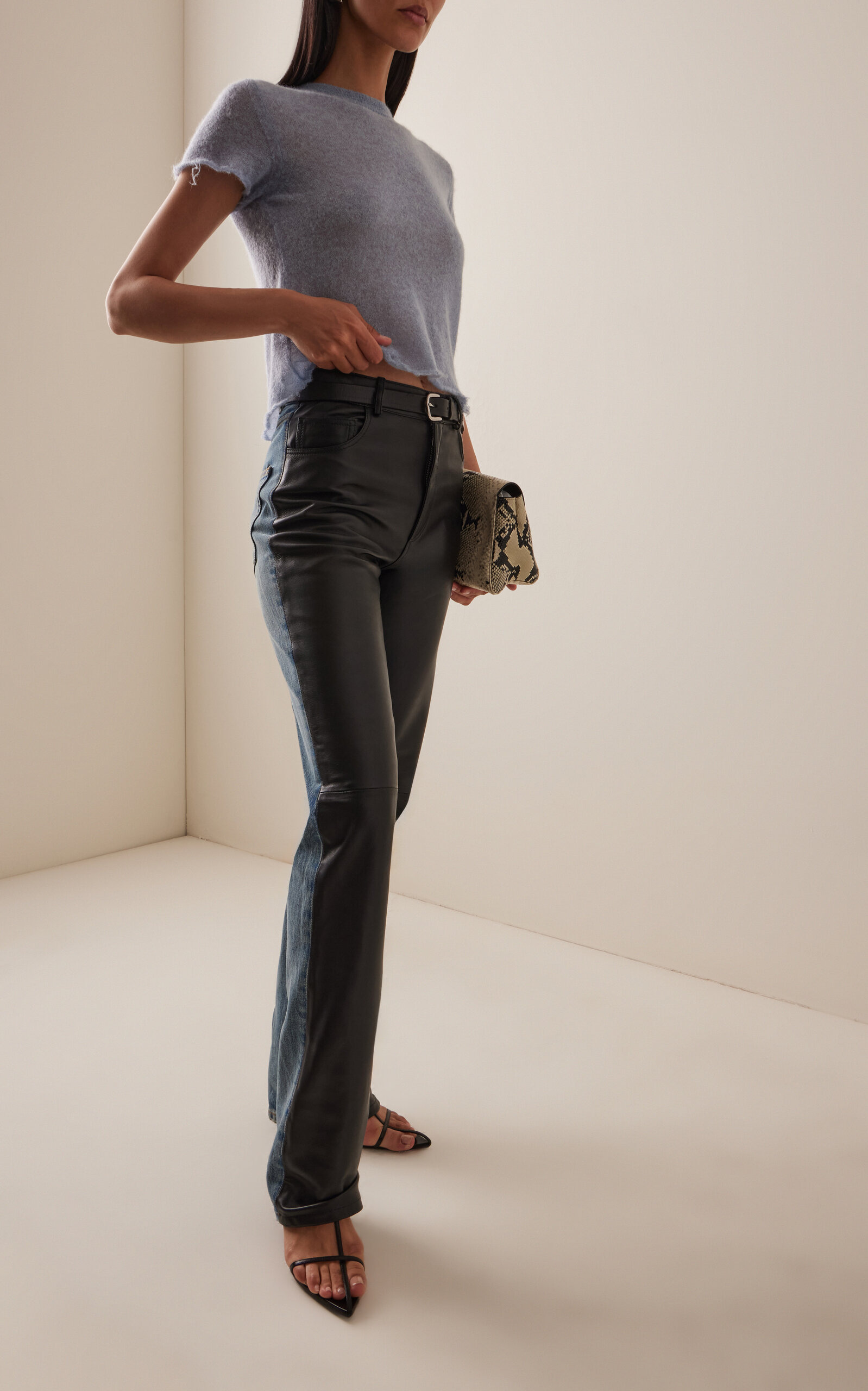 Tiff Knit Wool-Cashmere Top blue - 2