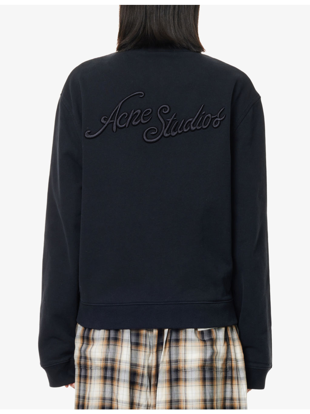 High-Neck Embroidered-Logo Cotton-Jersey Sweatshirt - 4
