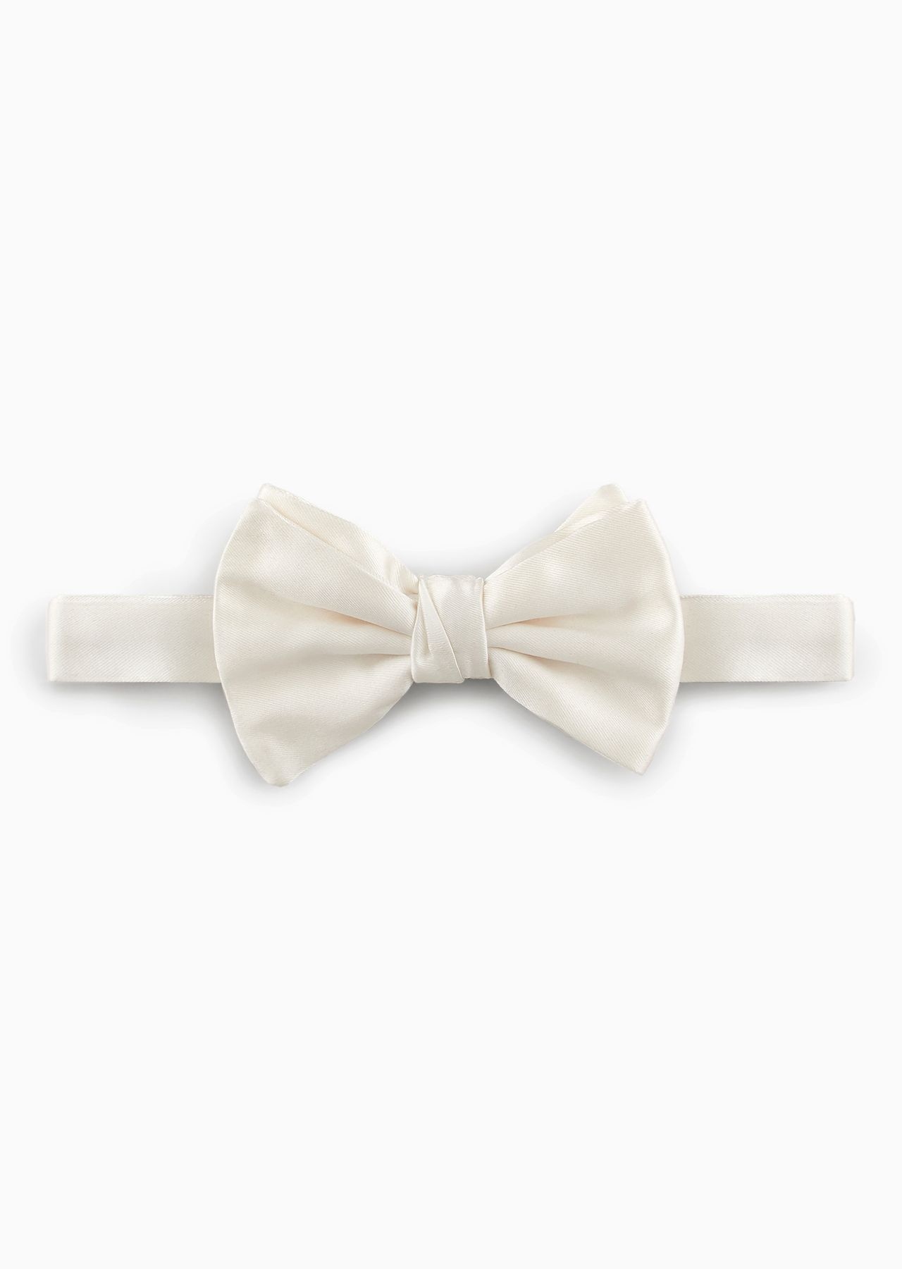 Pure silk knotted bow tie - 1