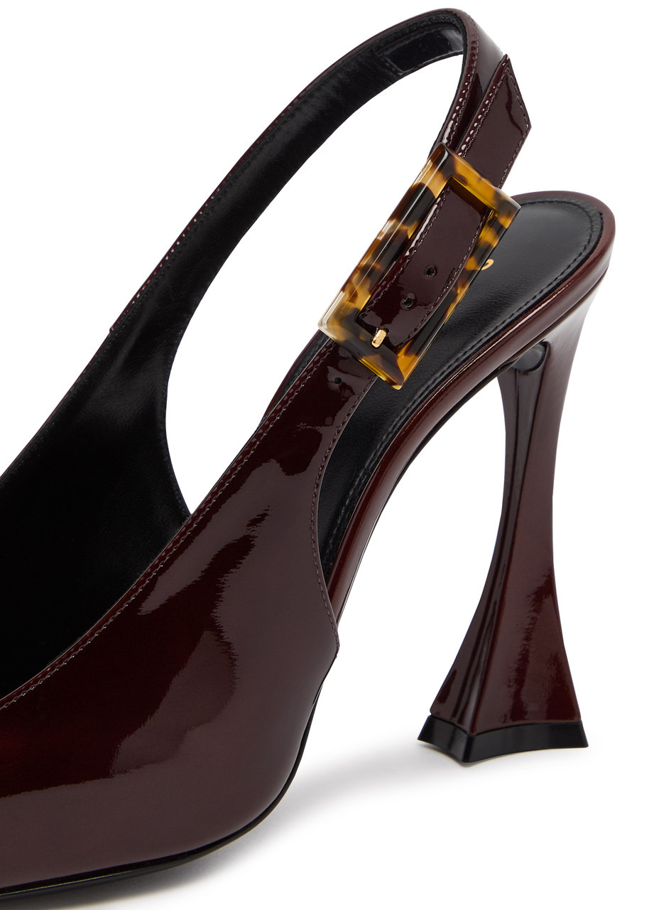Dune 110 patent leather slingback pumps - 4