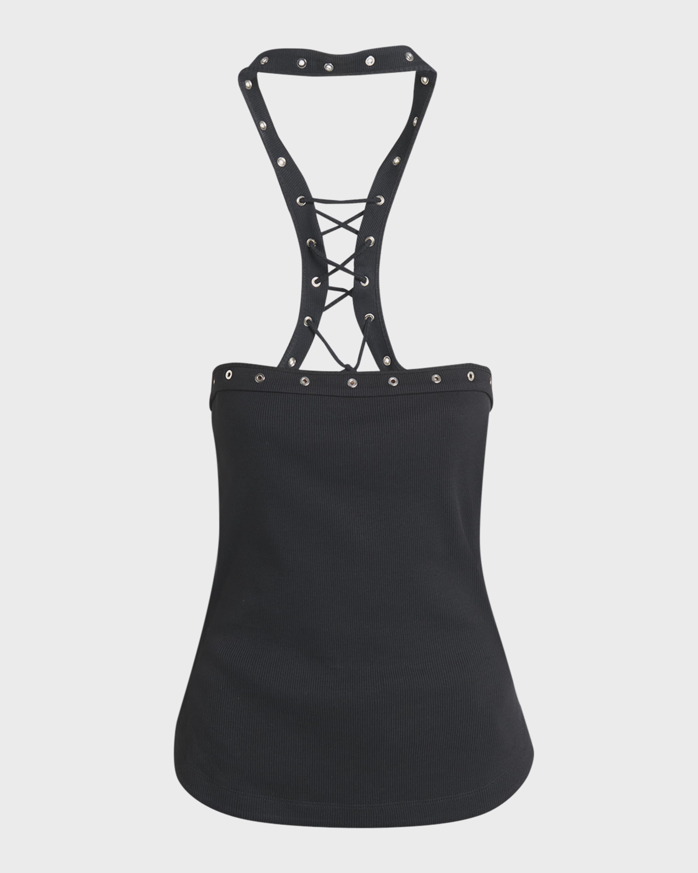 Lace-Up Halter Top - 1