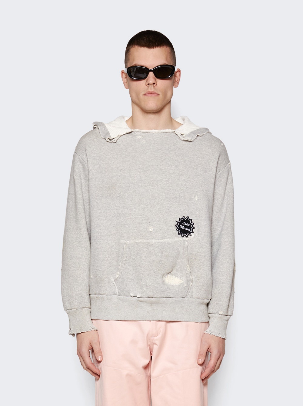 Distressed Hoodie Grey - 3