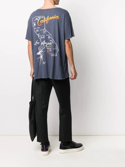 Greg Lauren California map print T-shirt outlook