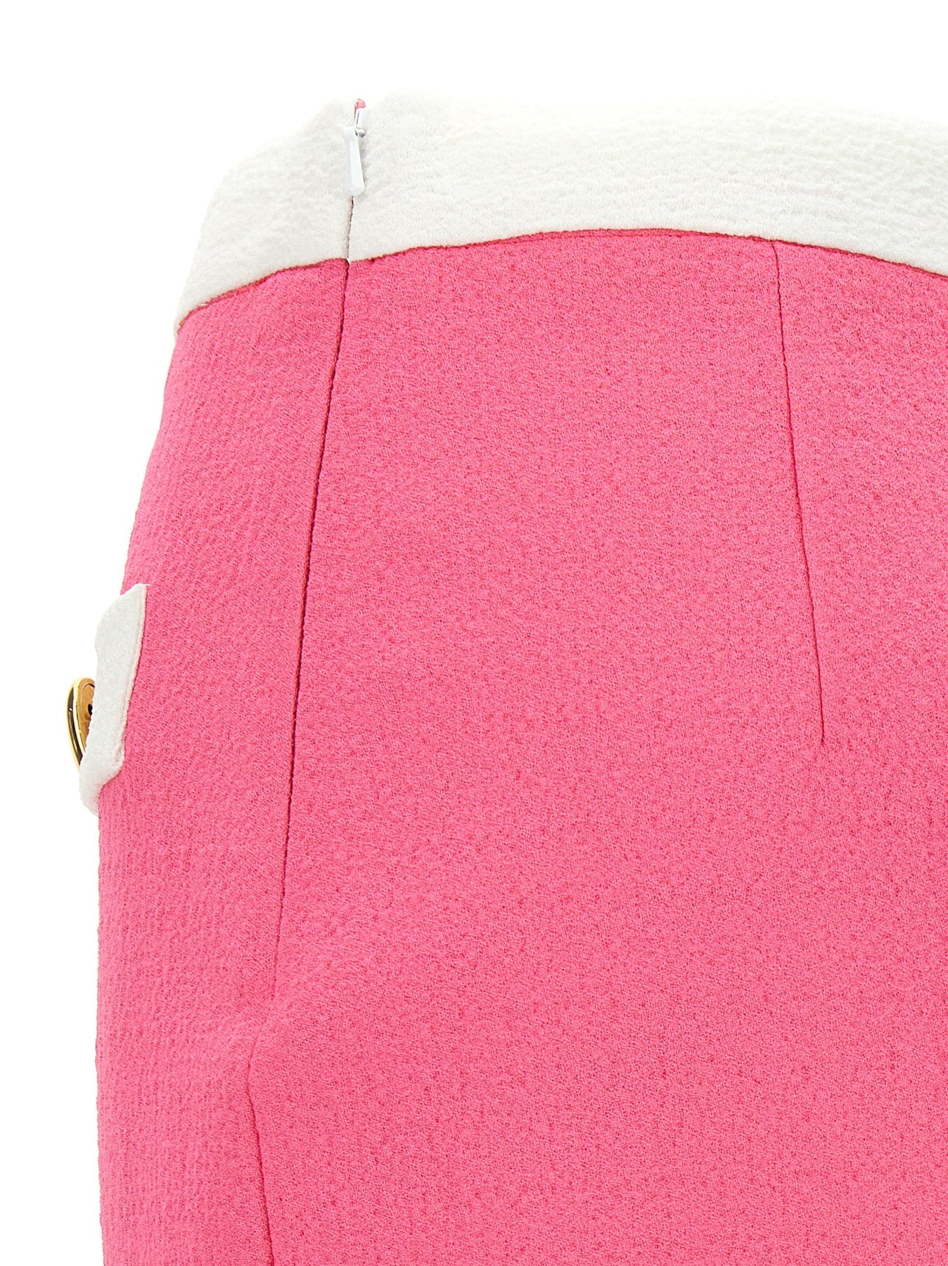 Heart Buttons Skirts Pink - 4