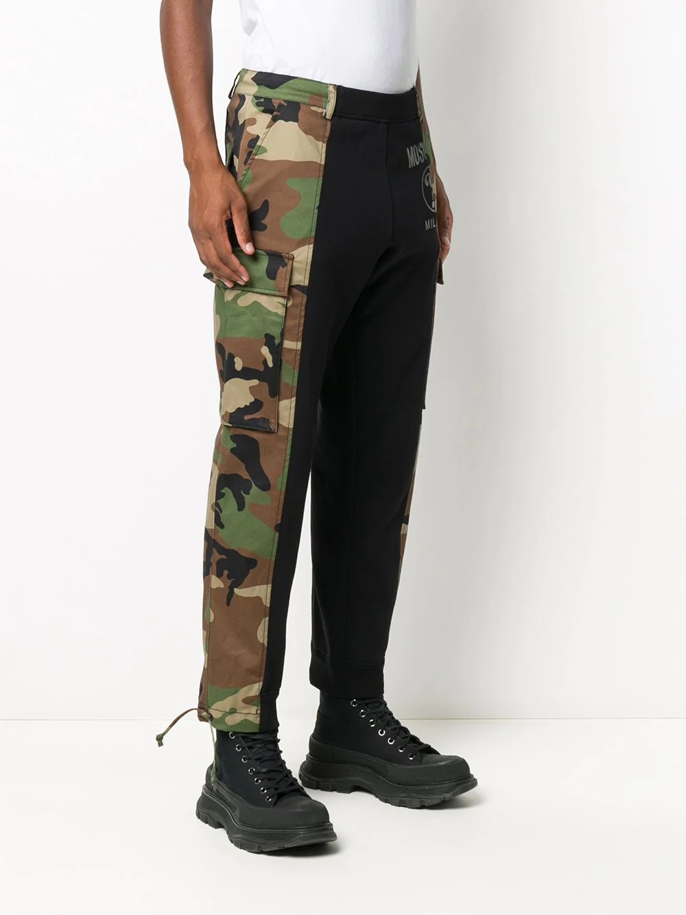 camouflage panel track pants - 3