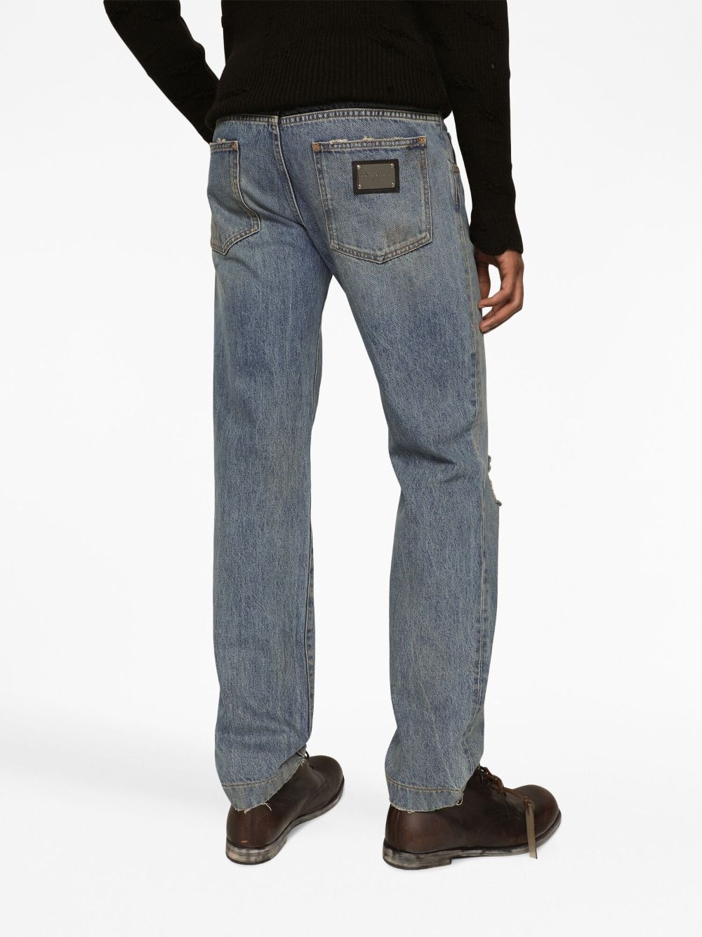 ripped slim-fit jeans - 5