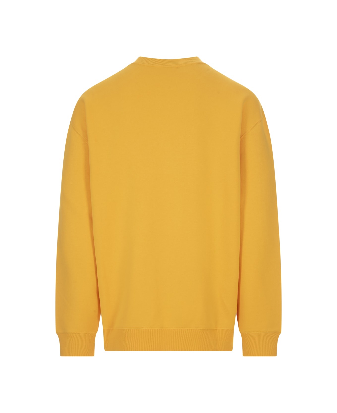 Yellow Sweatshirt With Embroidered Lanvin Curb Logo - 2