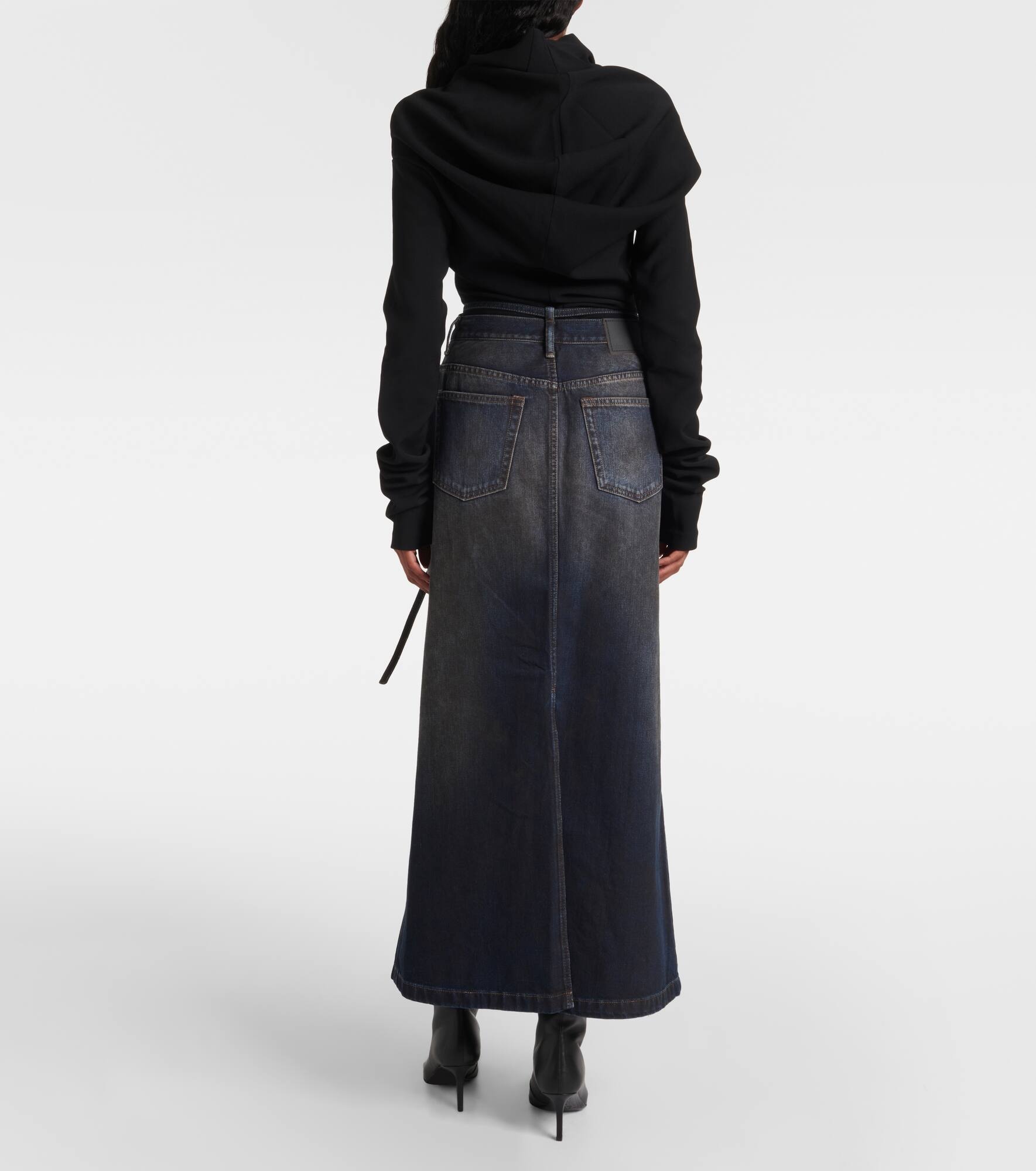 Talia denim maxi skirt - 3