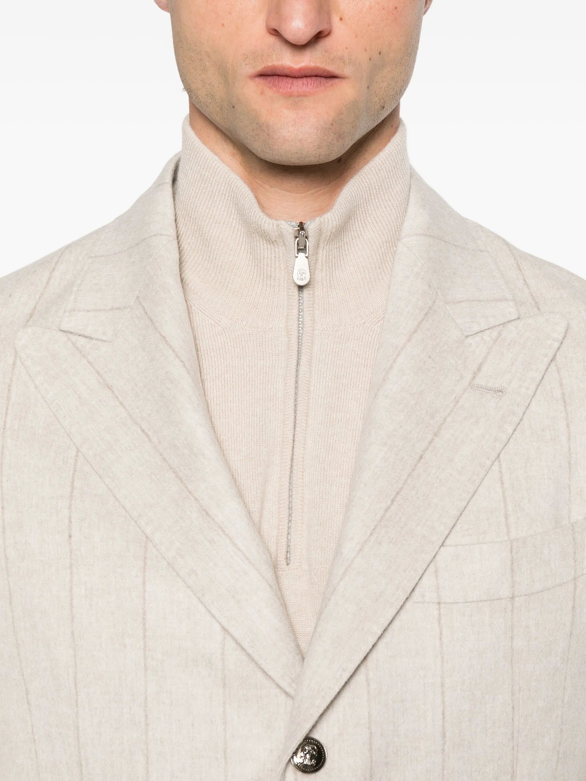 Brunello Cucinelli Pinstripe Blazer - 2