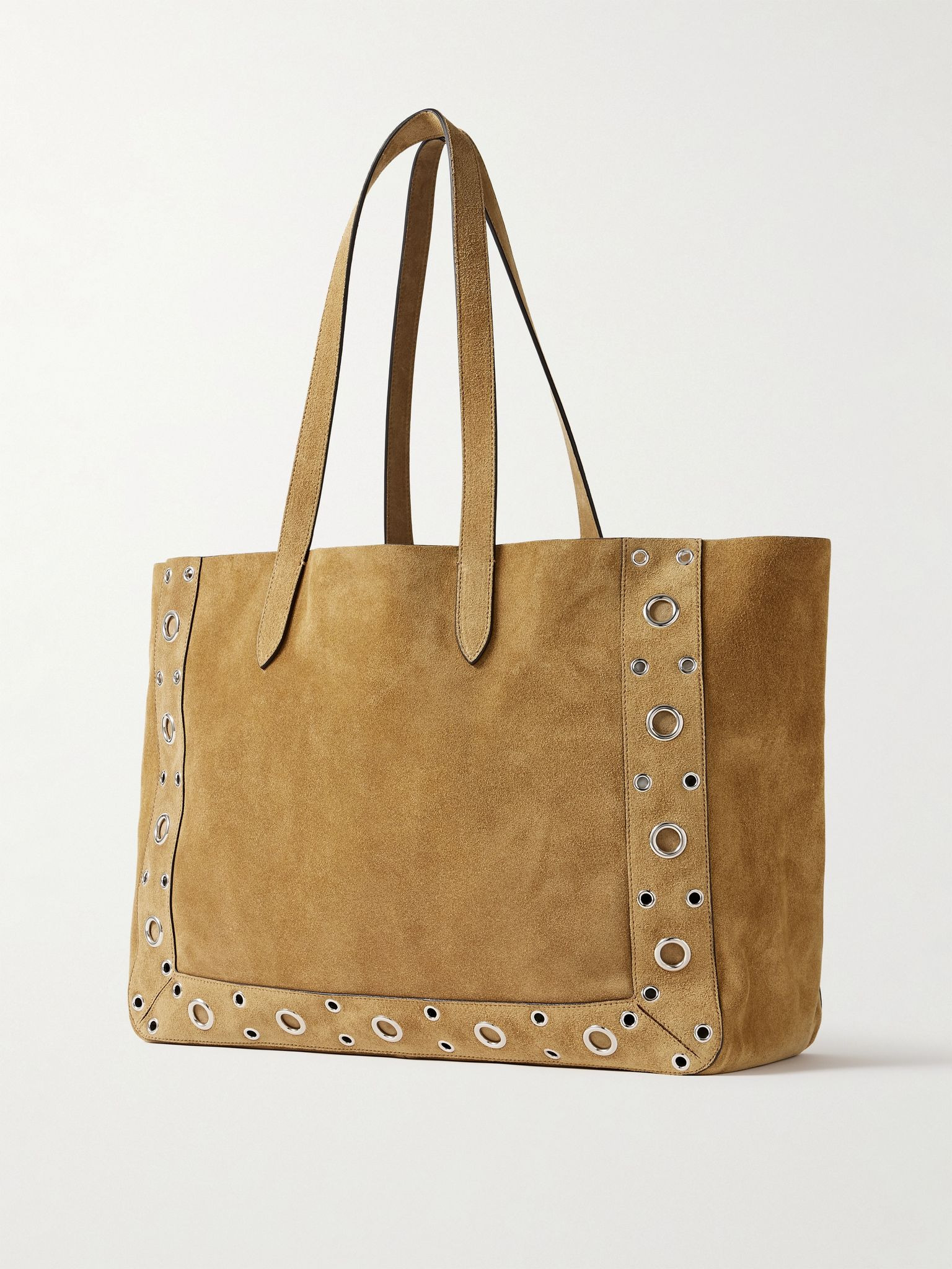 Nellcôte Large Embellished Suede Tote Bag Brown - 3