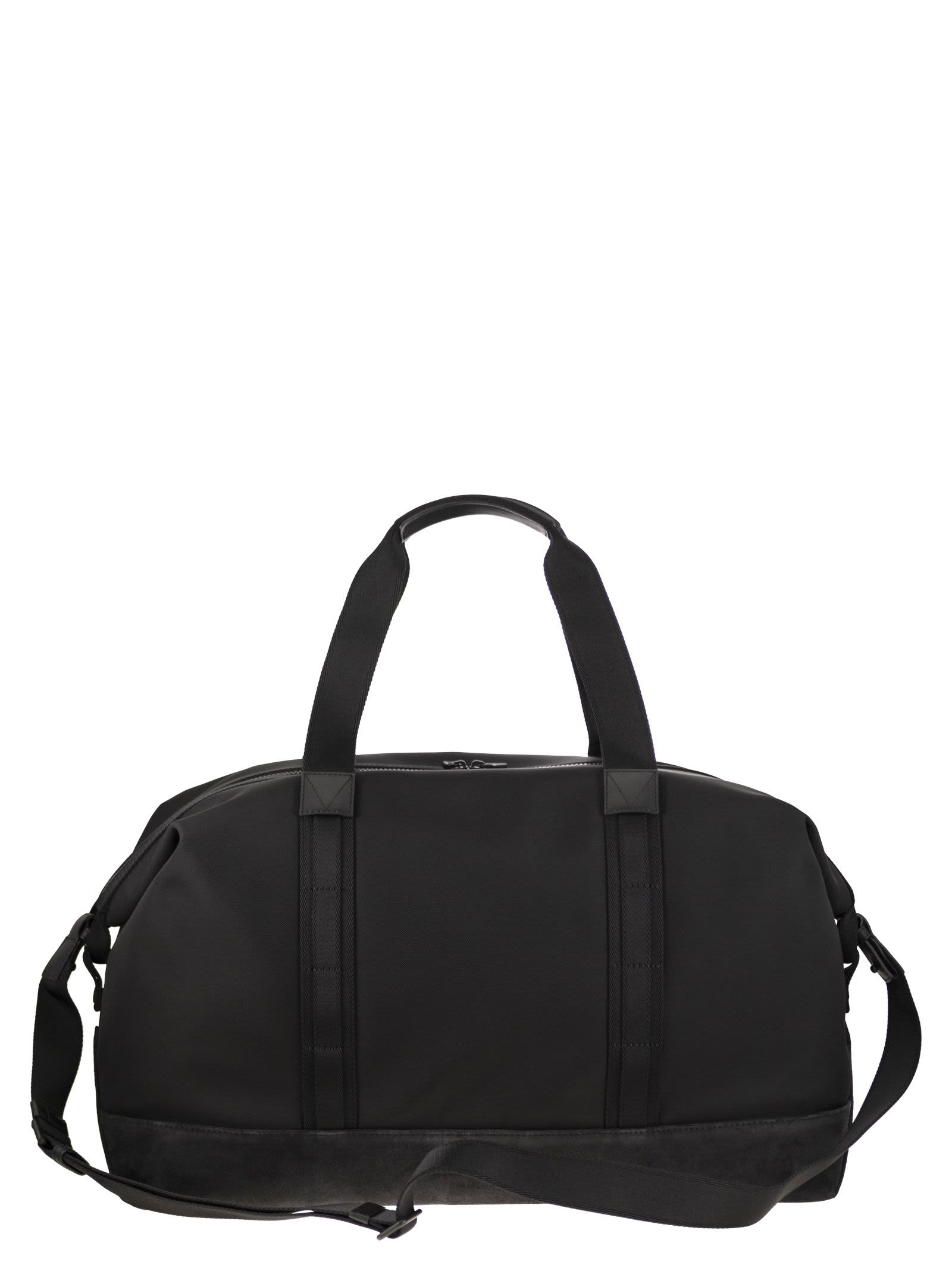 Moncler Men Water-Repellent Tech Duffle Bag With Leather Trim - 2