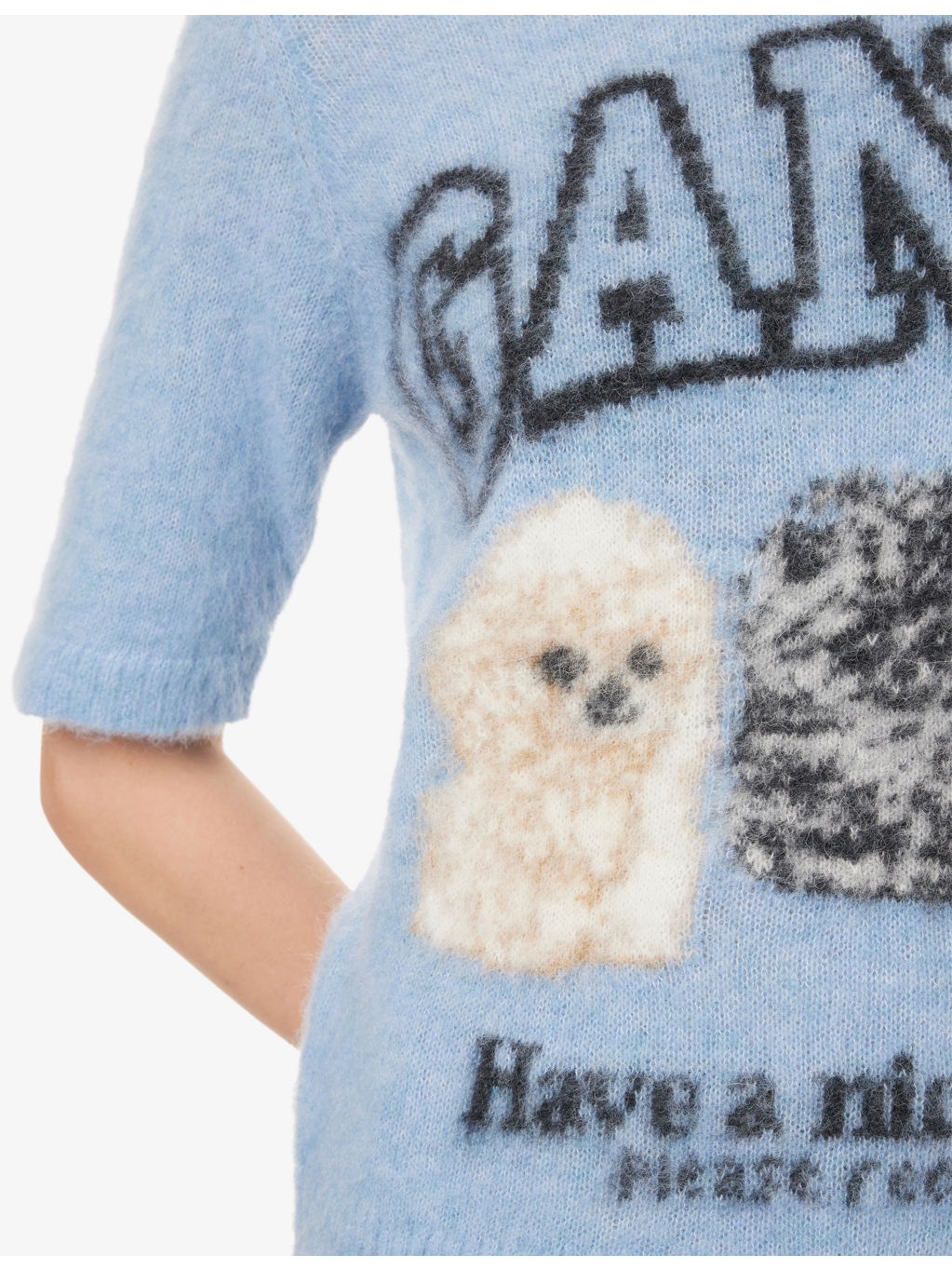 Logo Puppies Wool-Blend Knit Top - 5