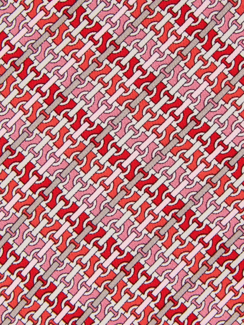 Gancini chain-print tie - 3