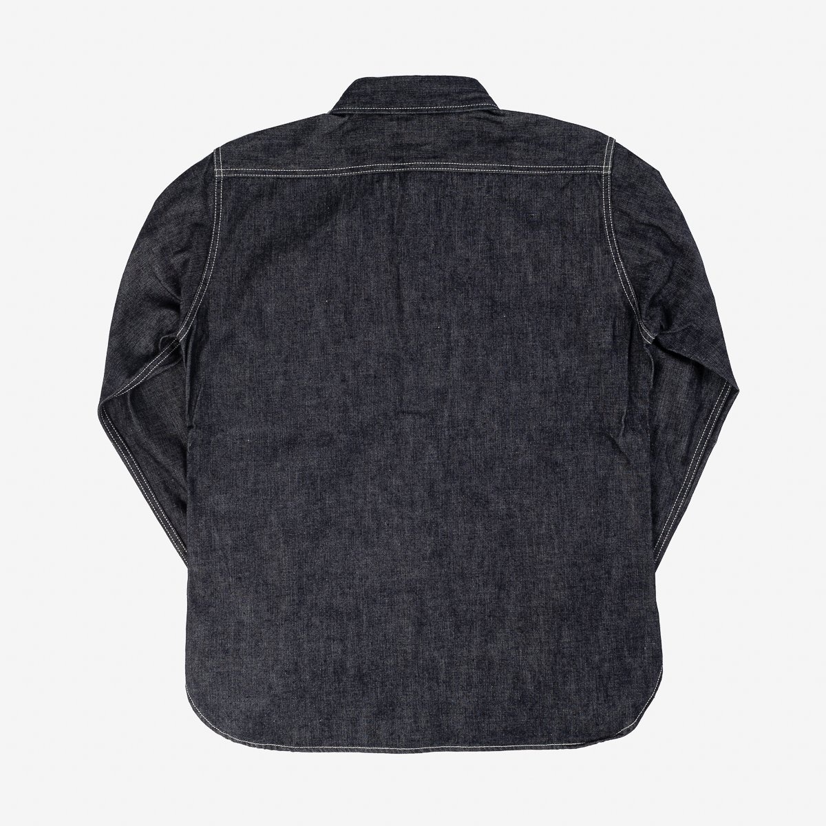 IHSH-322-IND 10oz Selvedge Denim Work Shirt - Indigo - 5