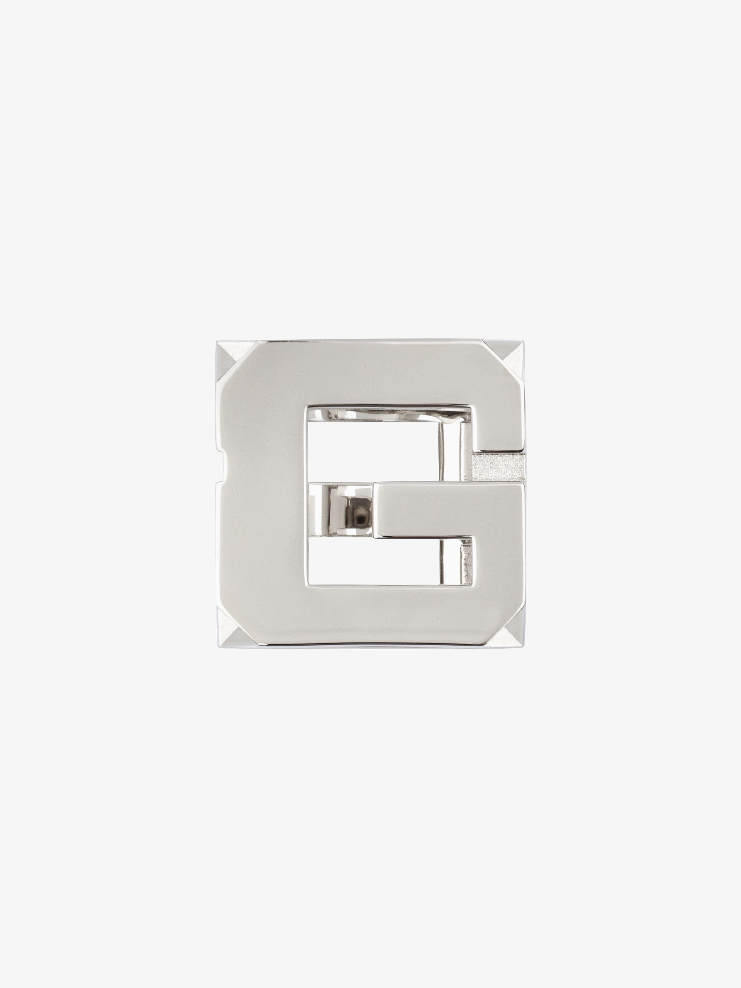 G CUBE RING IN METAL - 2