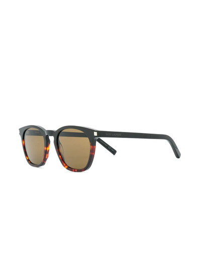 SAINT LAURENT faded tortoiseshell sunglasses outlook