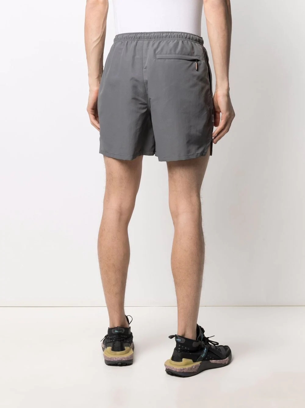 drawstring track shorts - 4