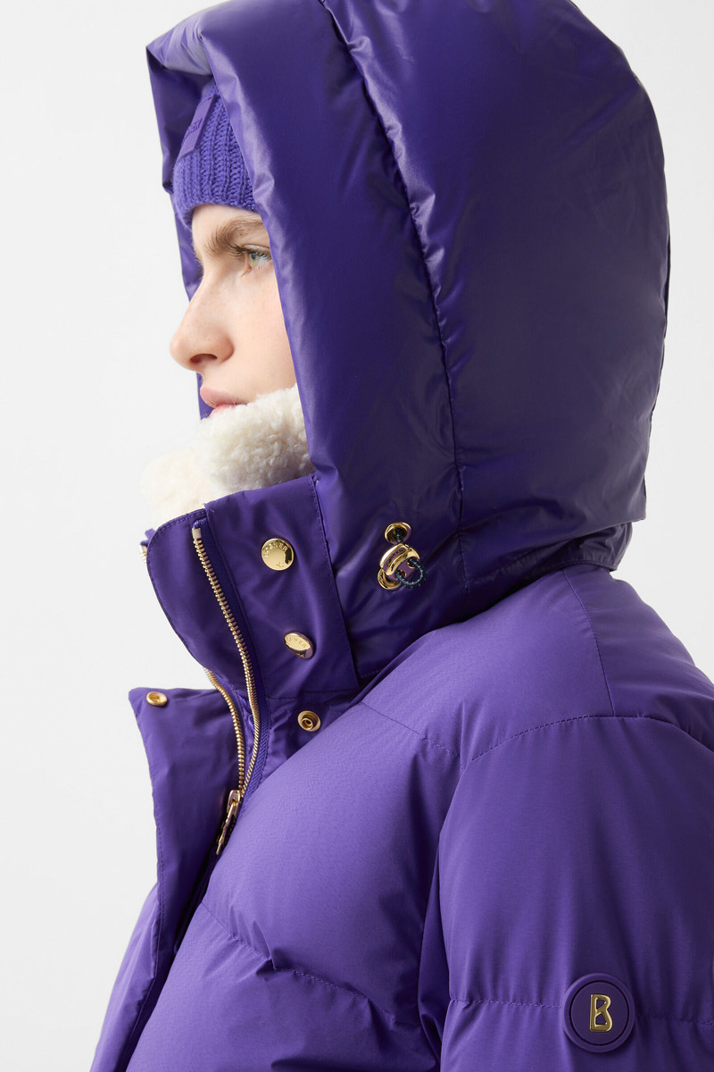 Maja down ski jacket in Violet 6