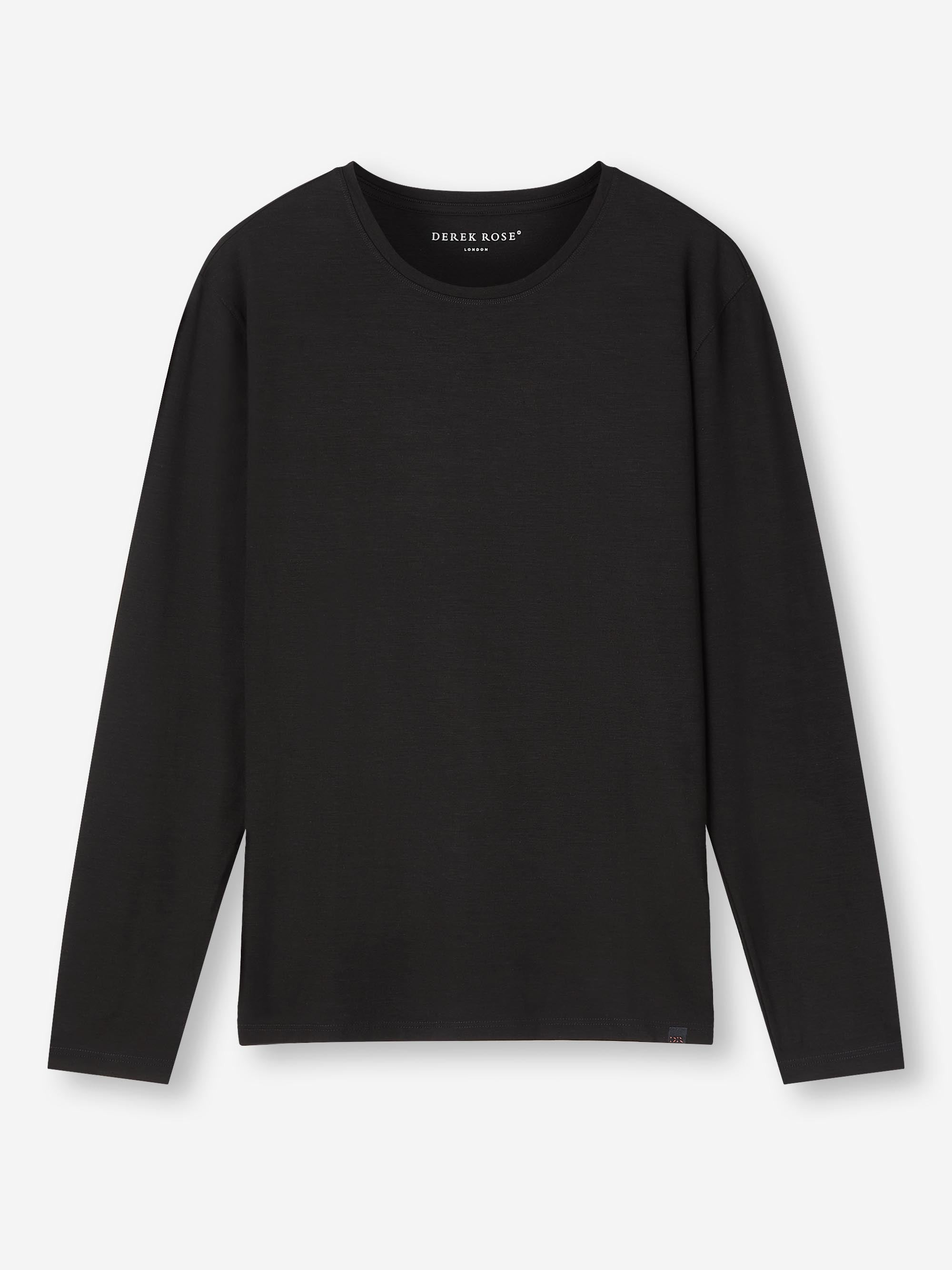 Men's Long Sleeve T-Shirt Basel Micro Modal Stretch Black - 2