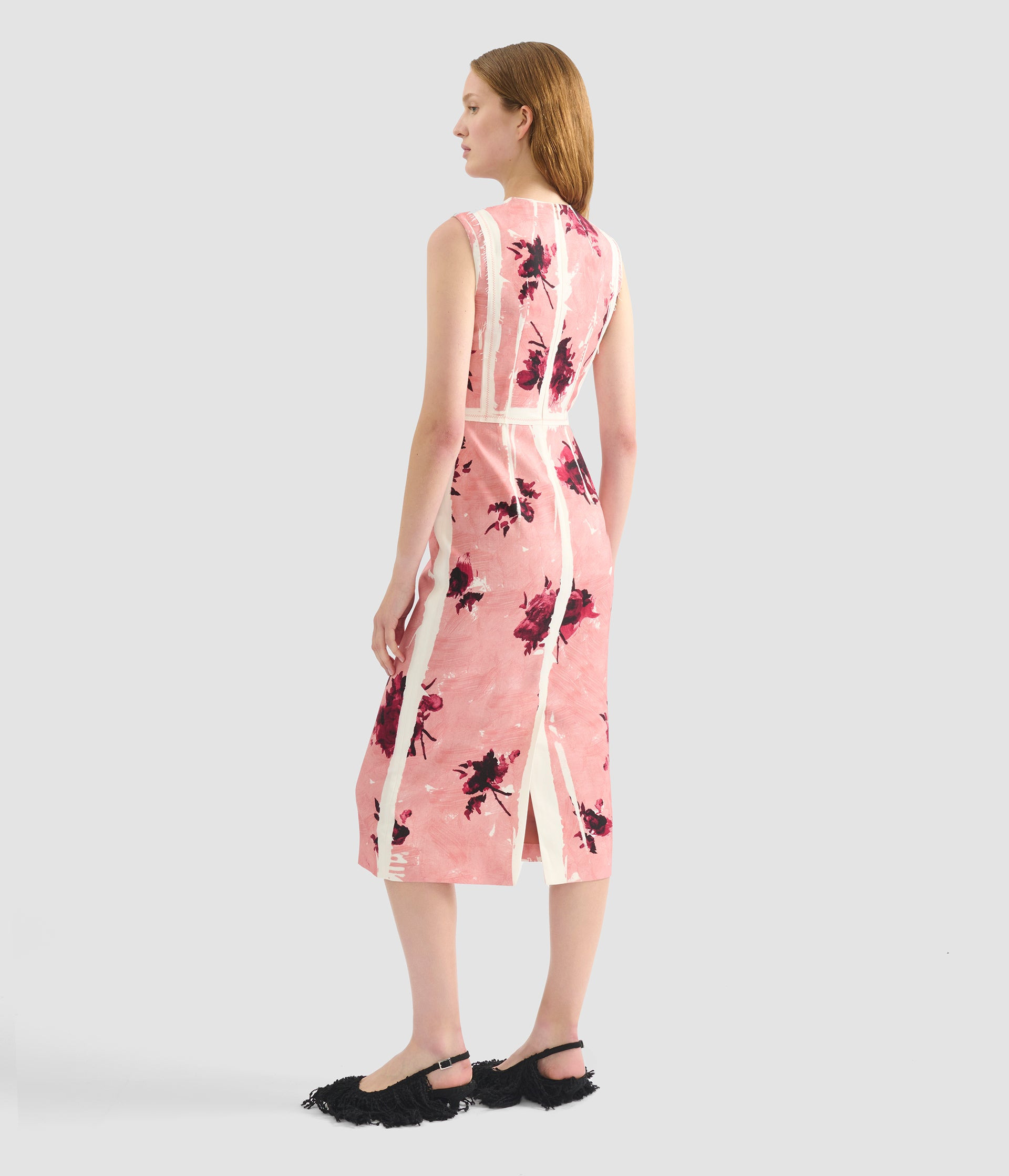 SLEEVELESS PENCIL MIDI DRESS - 3