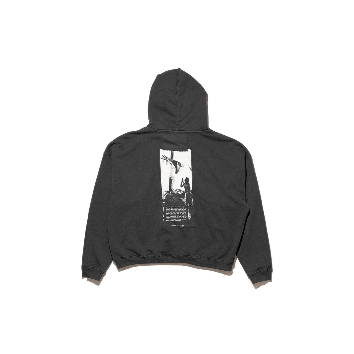 ARTIST DEFENDS BAGGY "ASSEMBLAGE" ZIP HOODIE (FADED BLACK) - 2