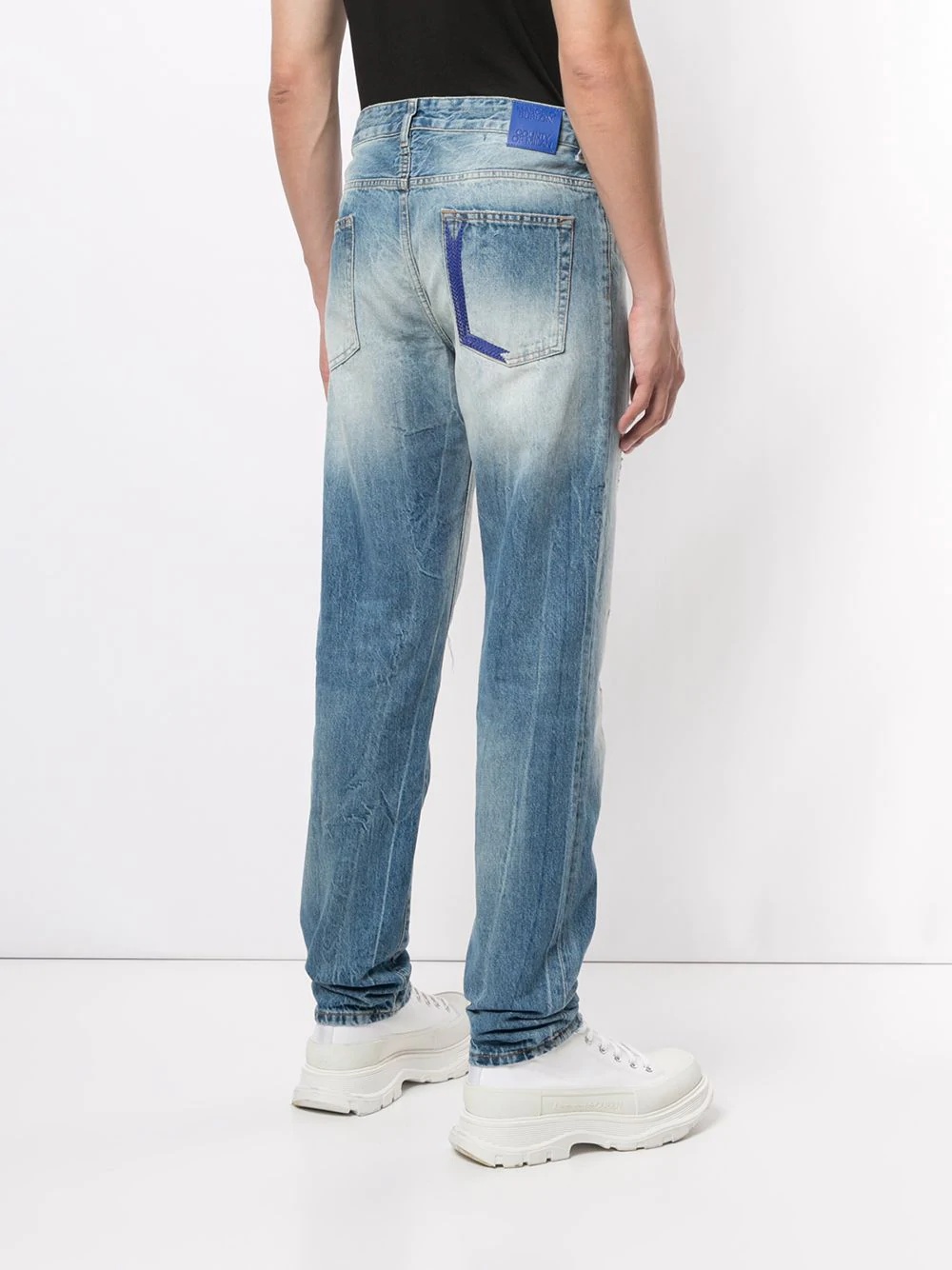 ripped regular-fit denim jeans - 4