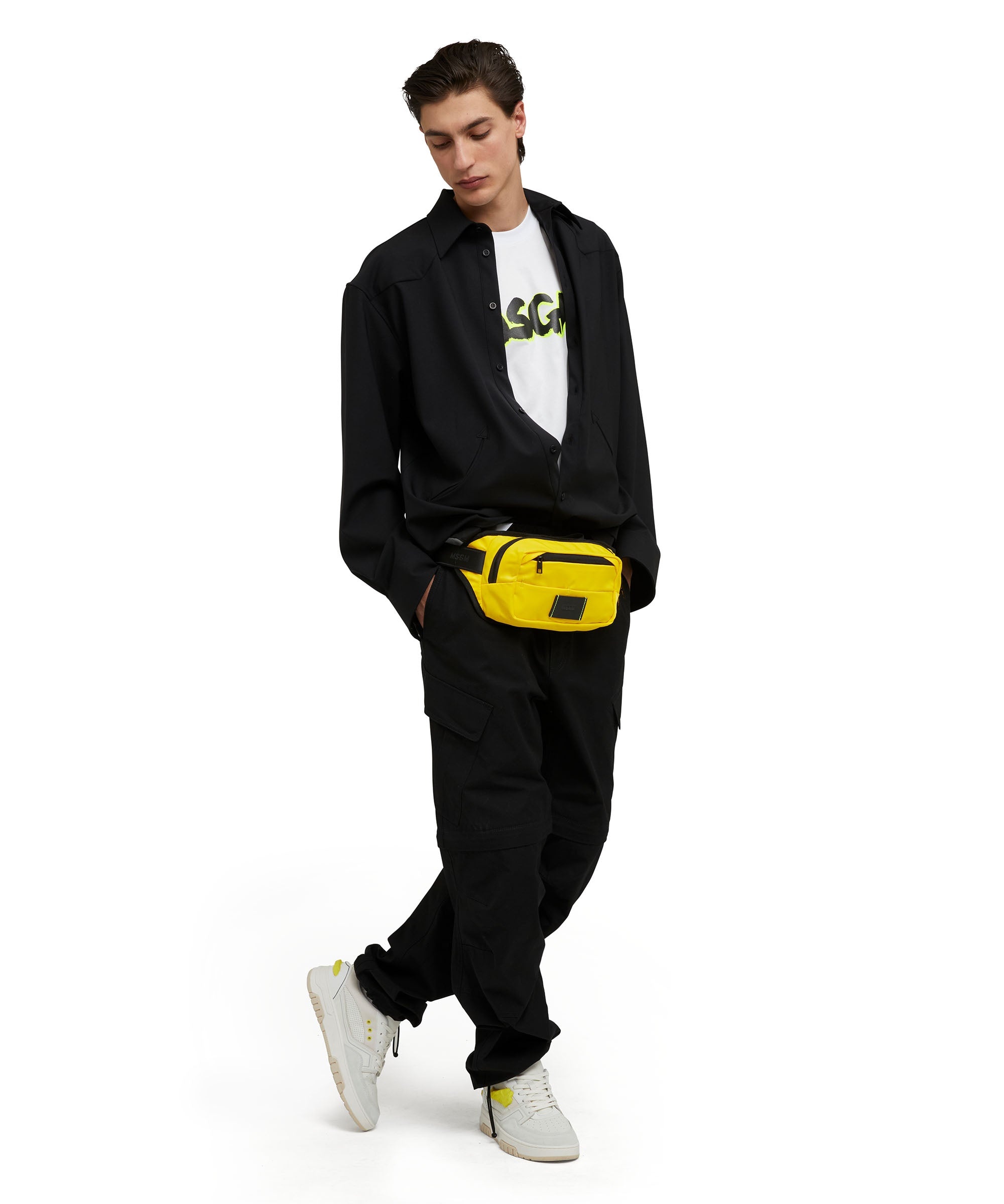 MSGM signature nylon waist bag - 5