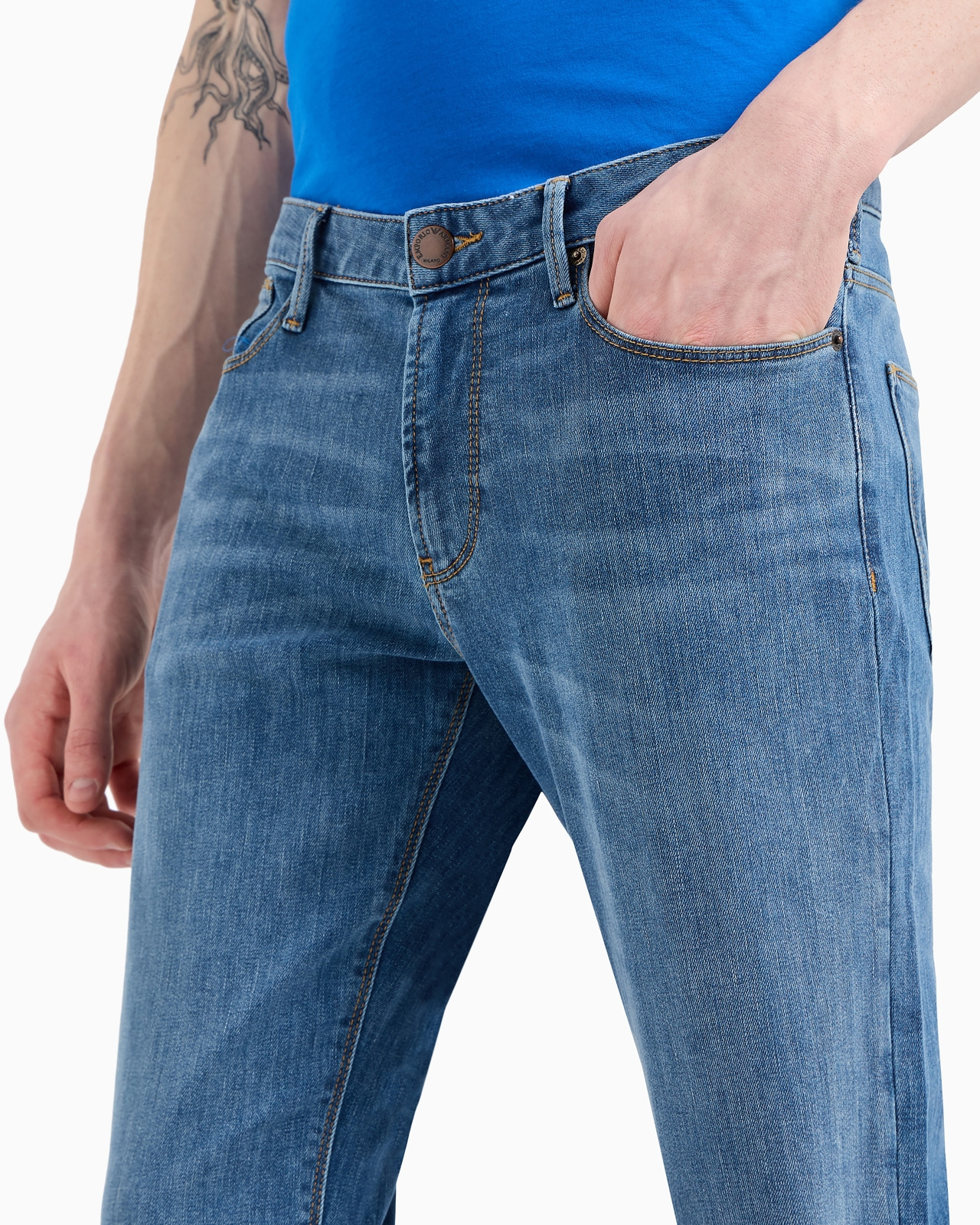 J06 Slim-fit, washed, 11.5 oz comfort-denim jeans - 5
