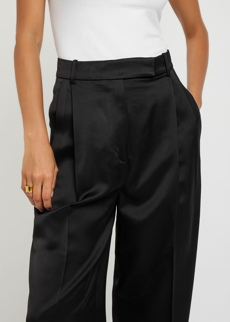Rohe Pleated Straight-leg Satin Trousers - 5
