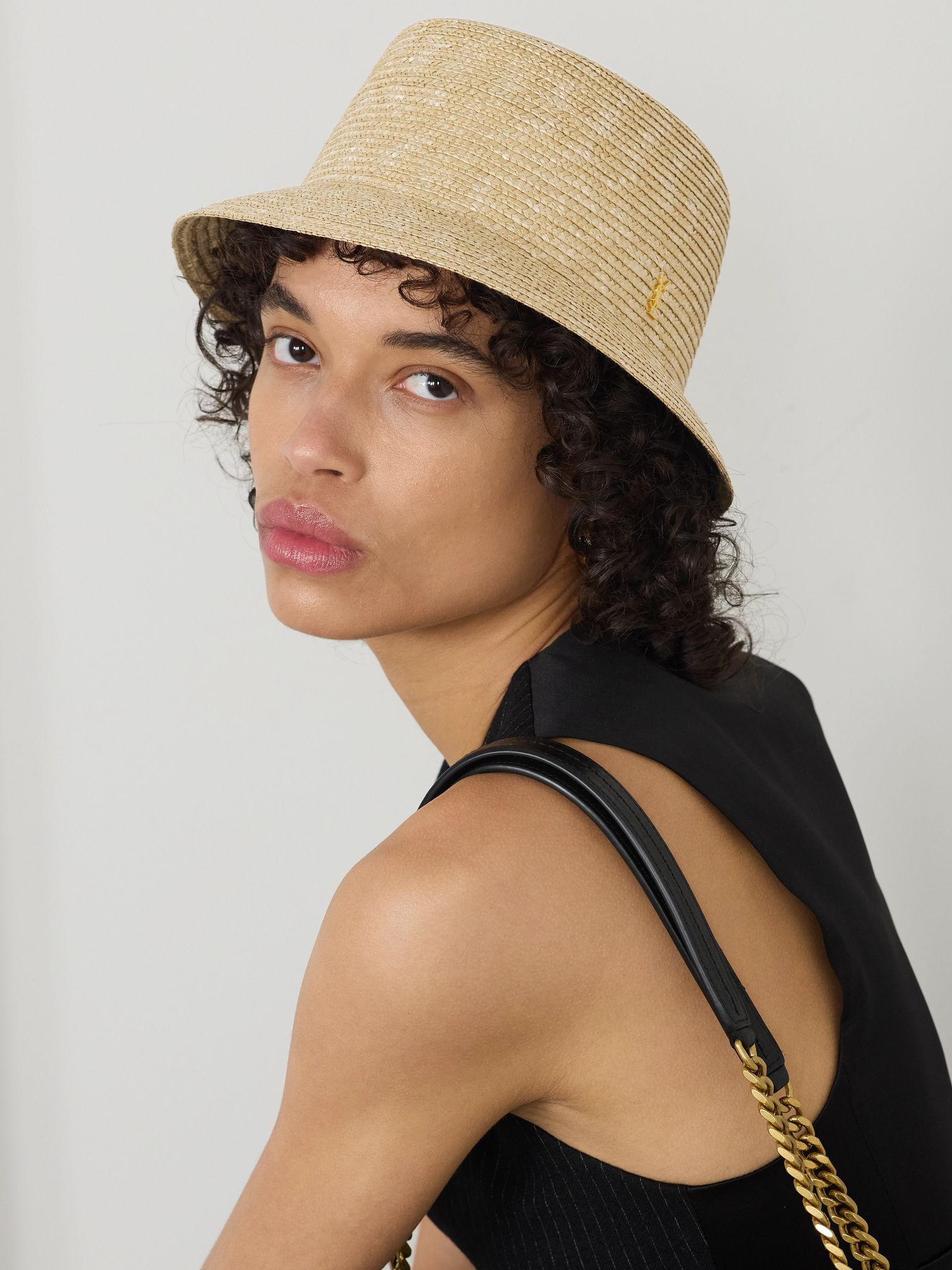 Maglina embellished straw bucket hat Beige - 2