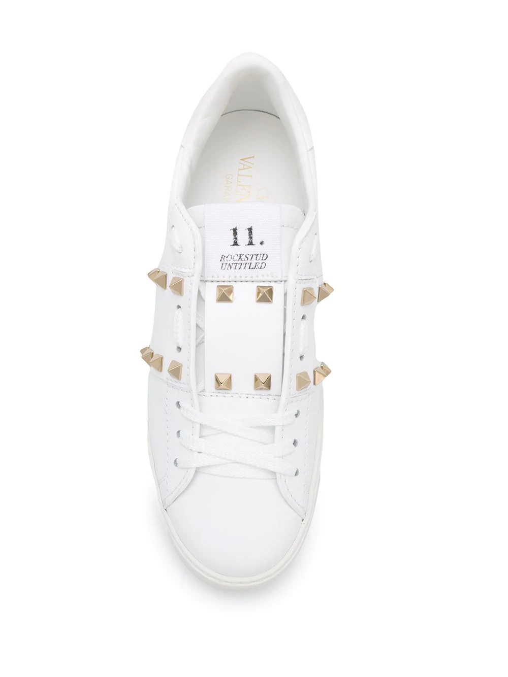 Rockstud-embellished low-top sneakers - 4