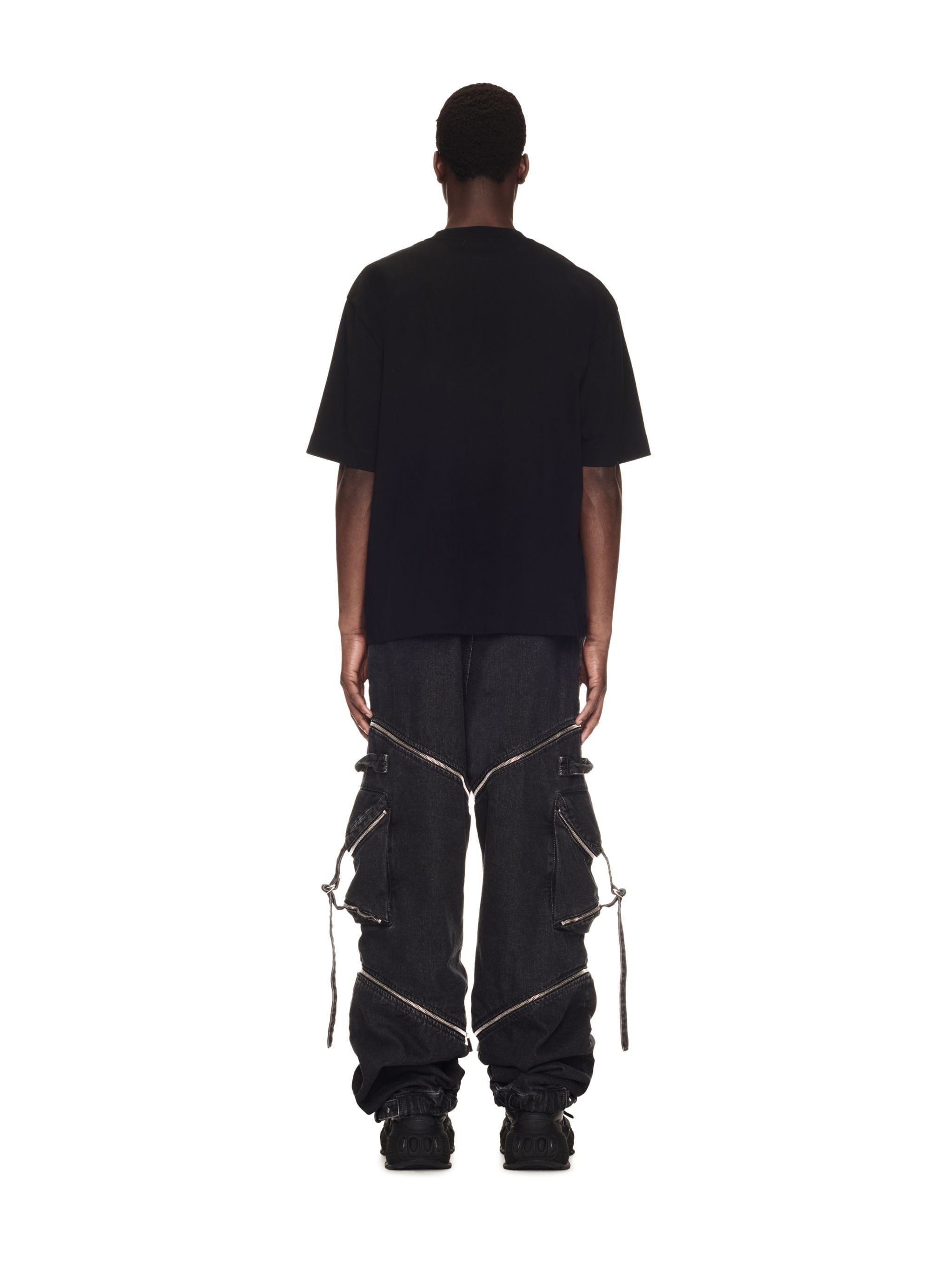 Zip Denim Cargo Pant - 4