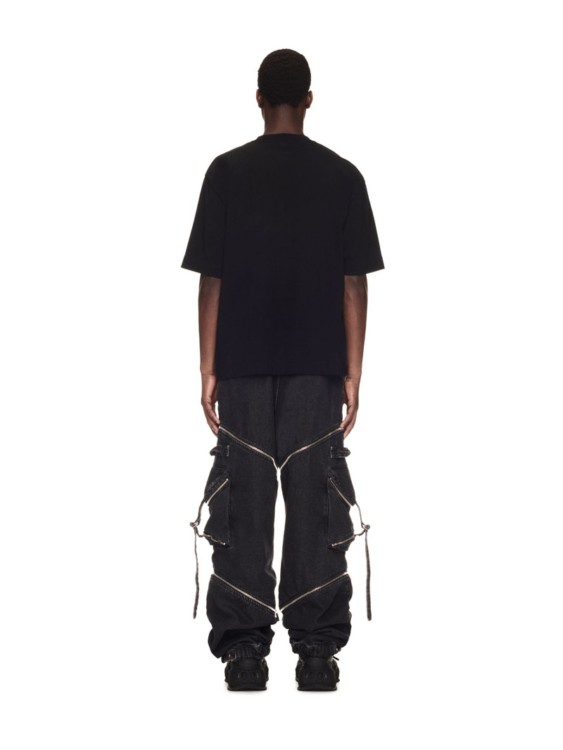 Zip Denim Cargo Pant 4