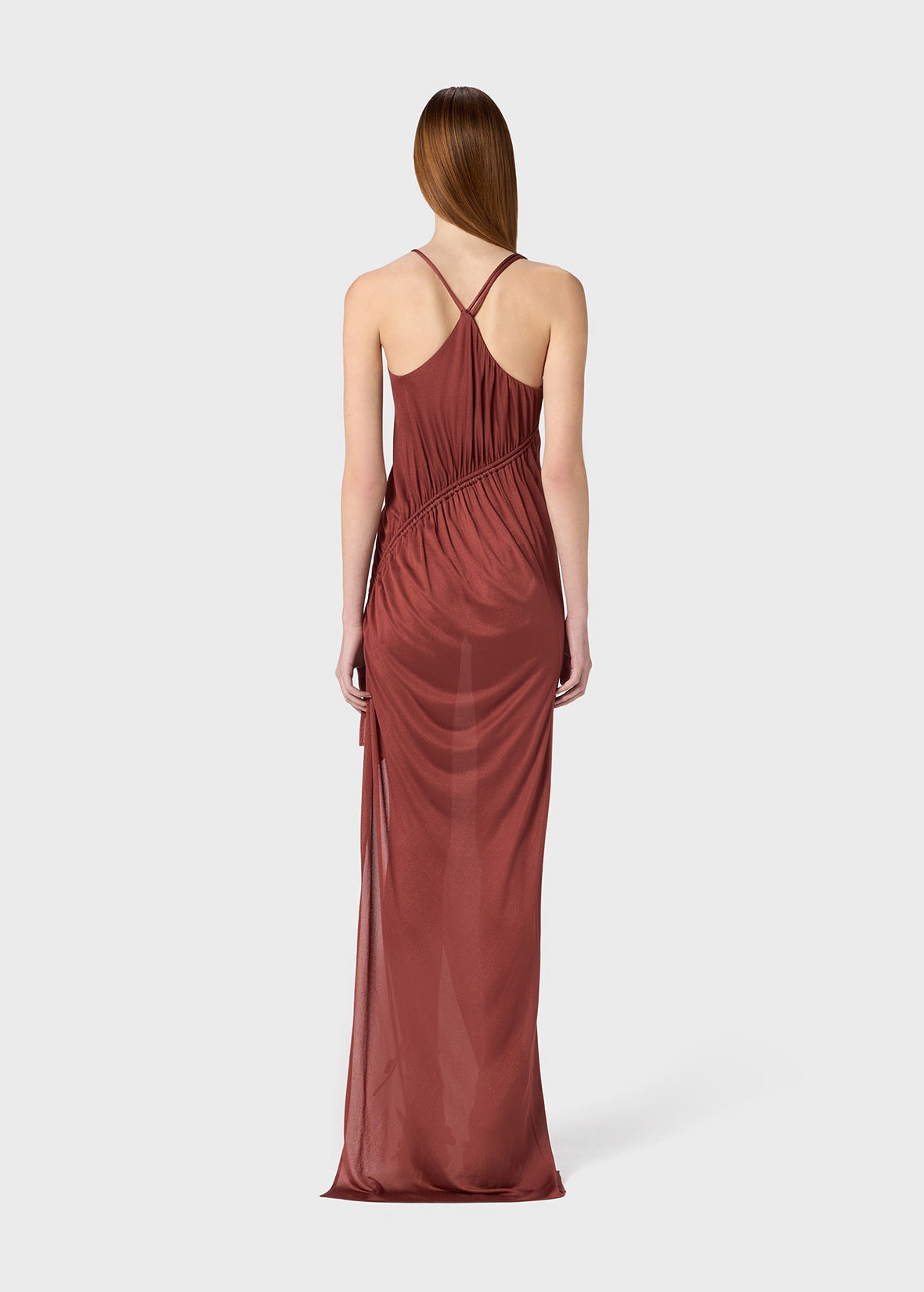 ASYMMETRIC DRESS IN CRÊPE JERSEY - 4