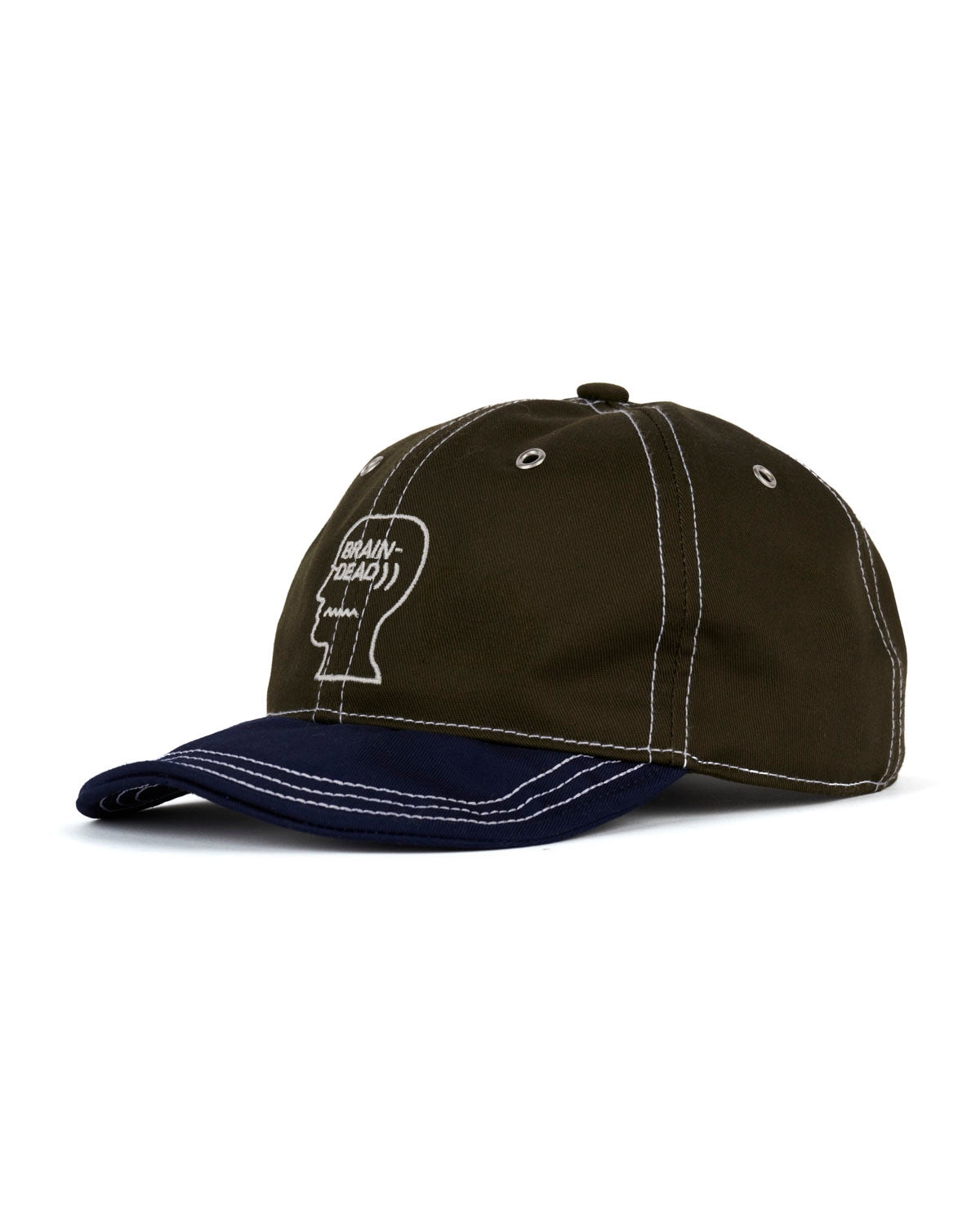 Wire Brim 6 Panel Hat - Forest Green - 3