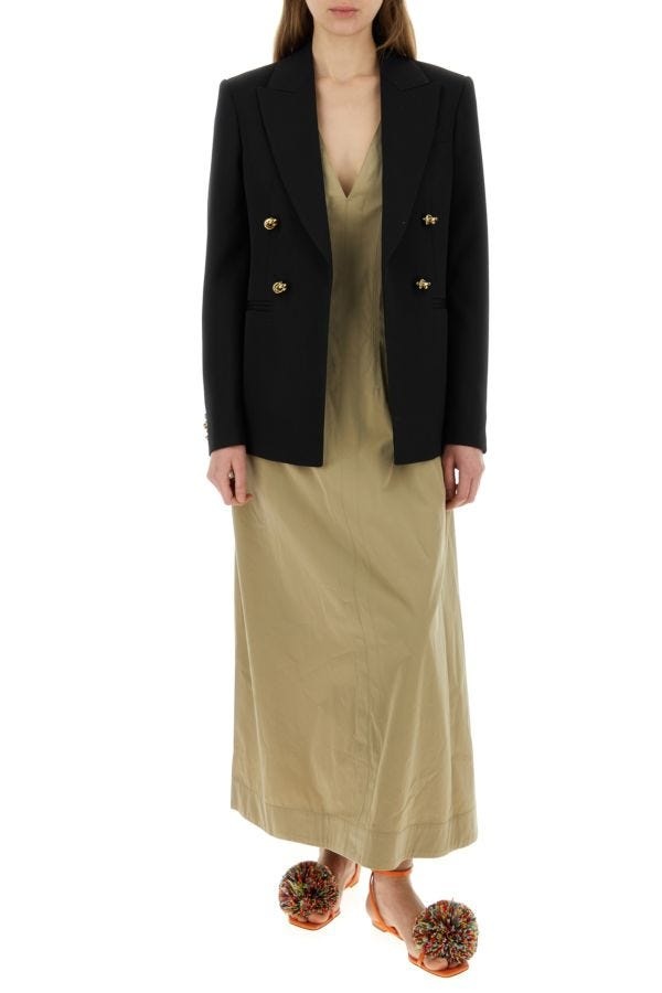 ワンピース Bottega Veneta Cappuccino Cotton Blend Dress Bottega Veneta Cappuccino cotton blend dress