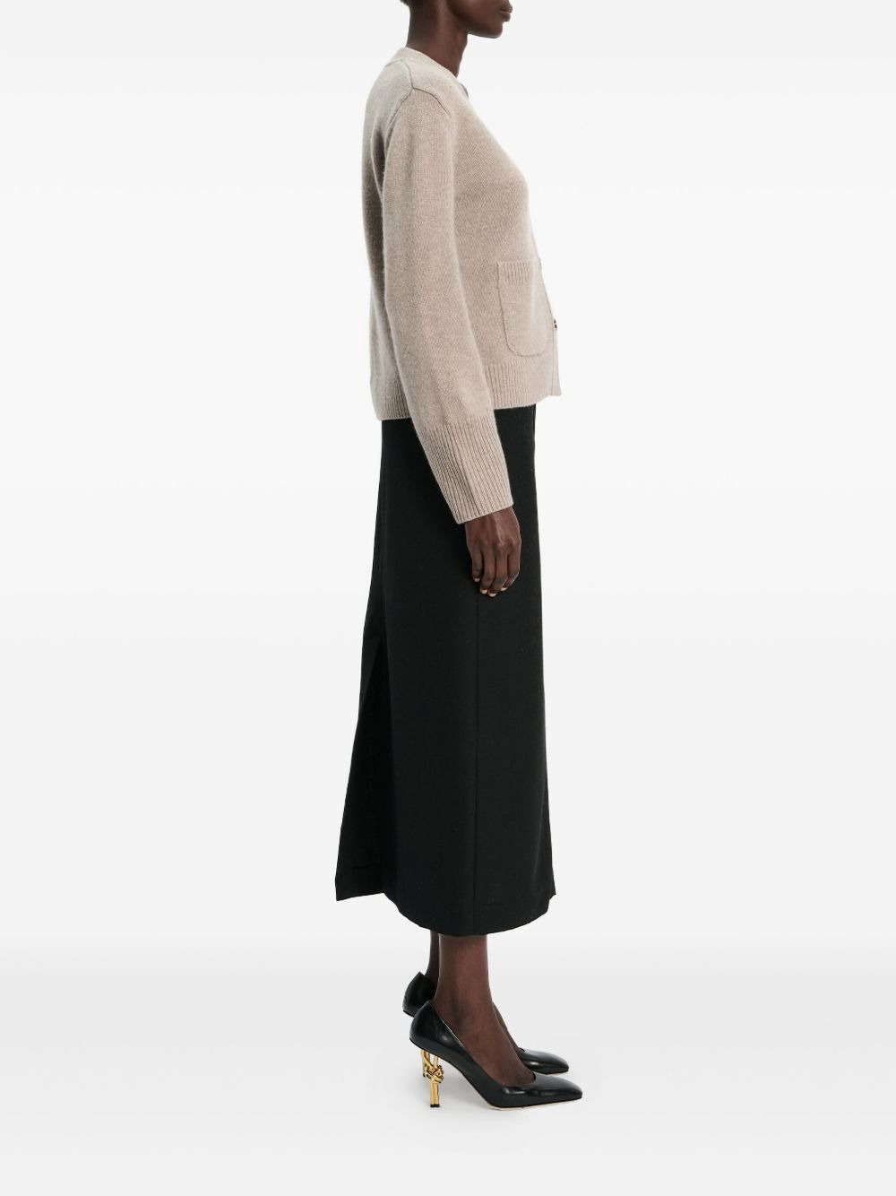 Janelle patch-pocket button cardigan - 3