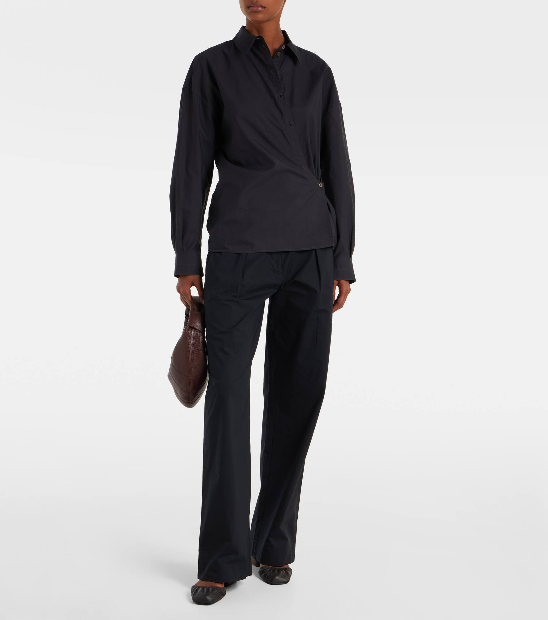 Twisted cotton and silk shirt - 2