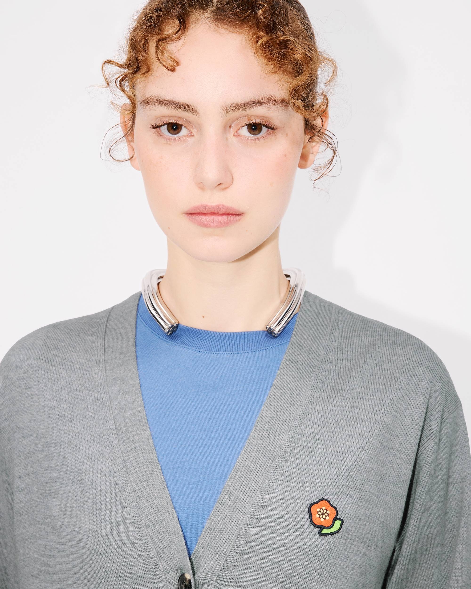 'KENZO Pop' embroidered cardigan in merino wool - 6