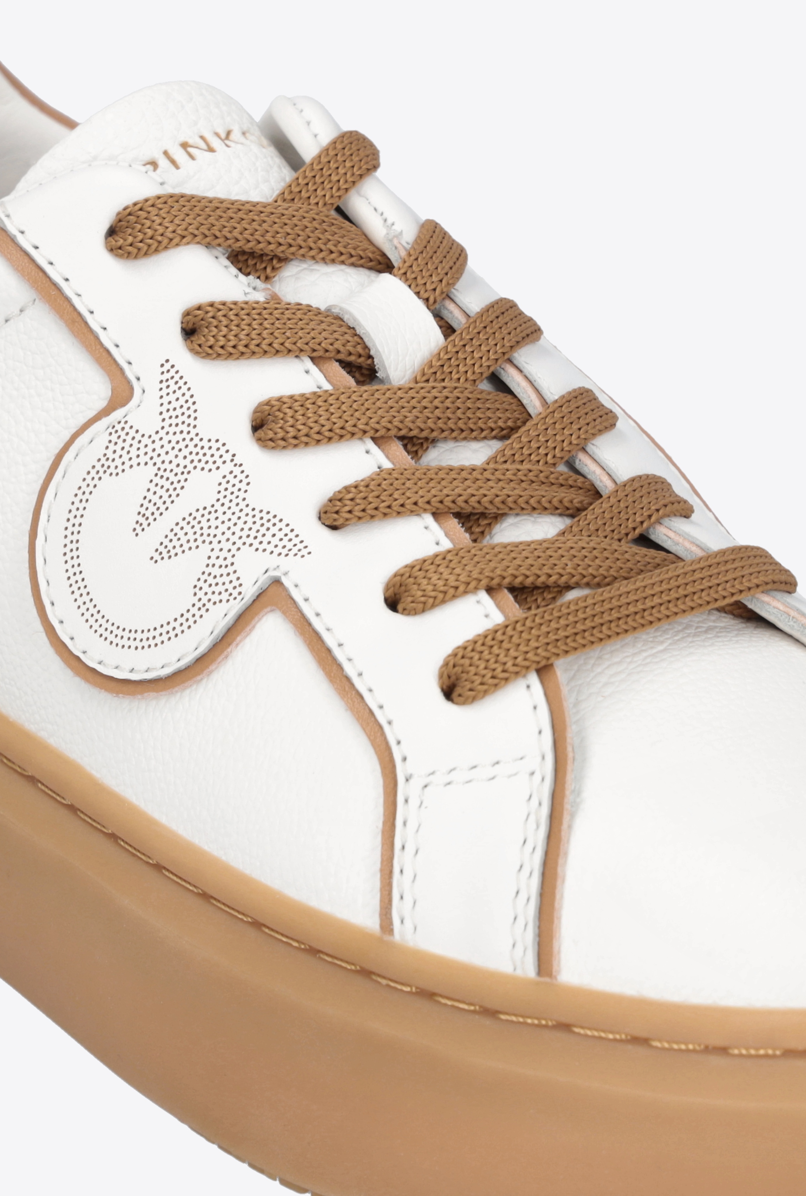LEATHER SNEAKERS WITH CONTRASTING DETAILS - 4