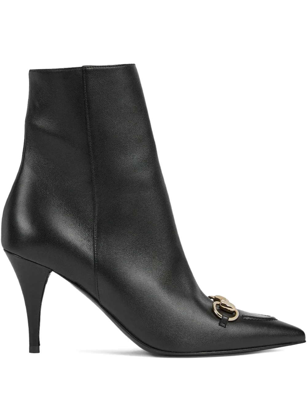 85mm Horsebit-detail leather ankle boots - 1